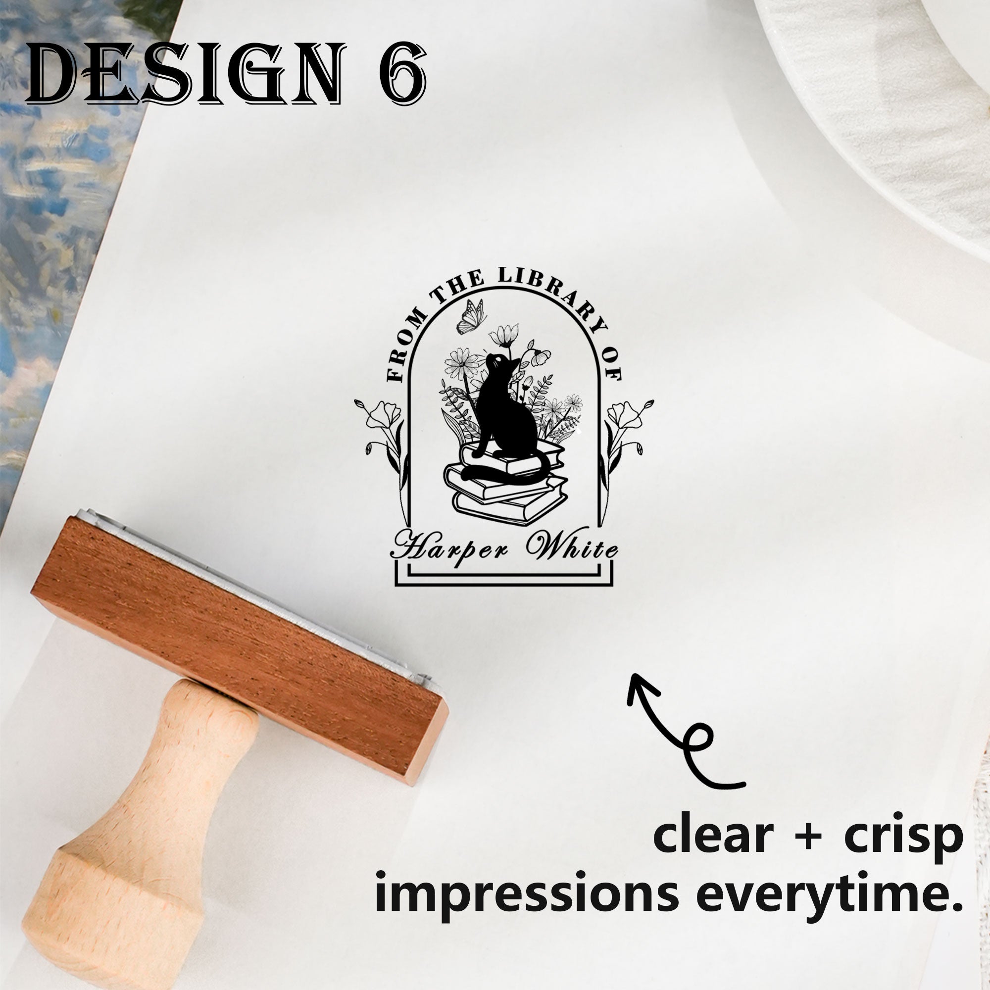 Custom Floral Stamp