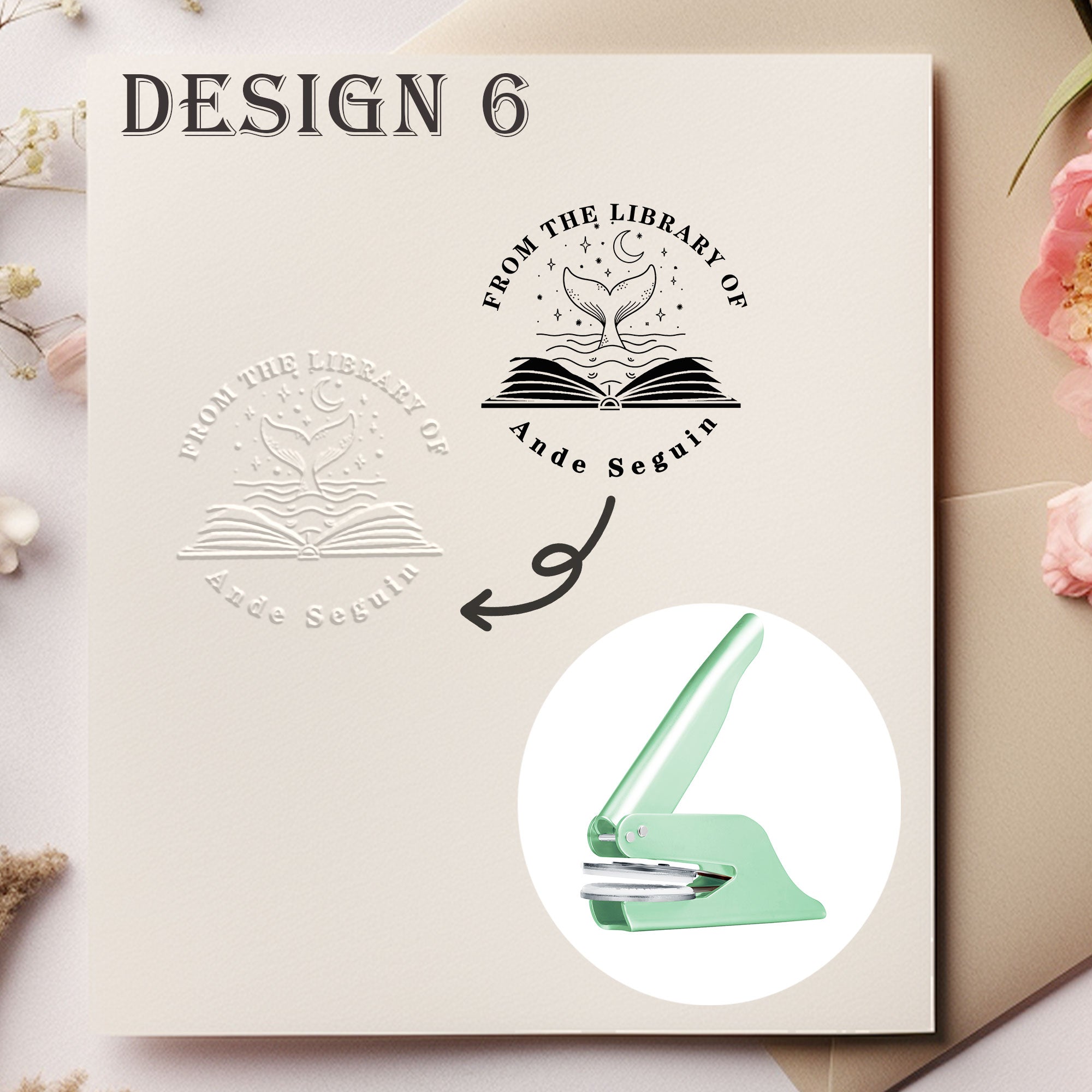 Custom Nature Floral Embosser
