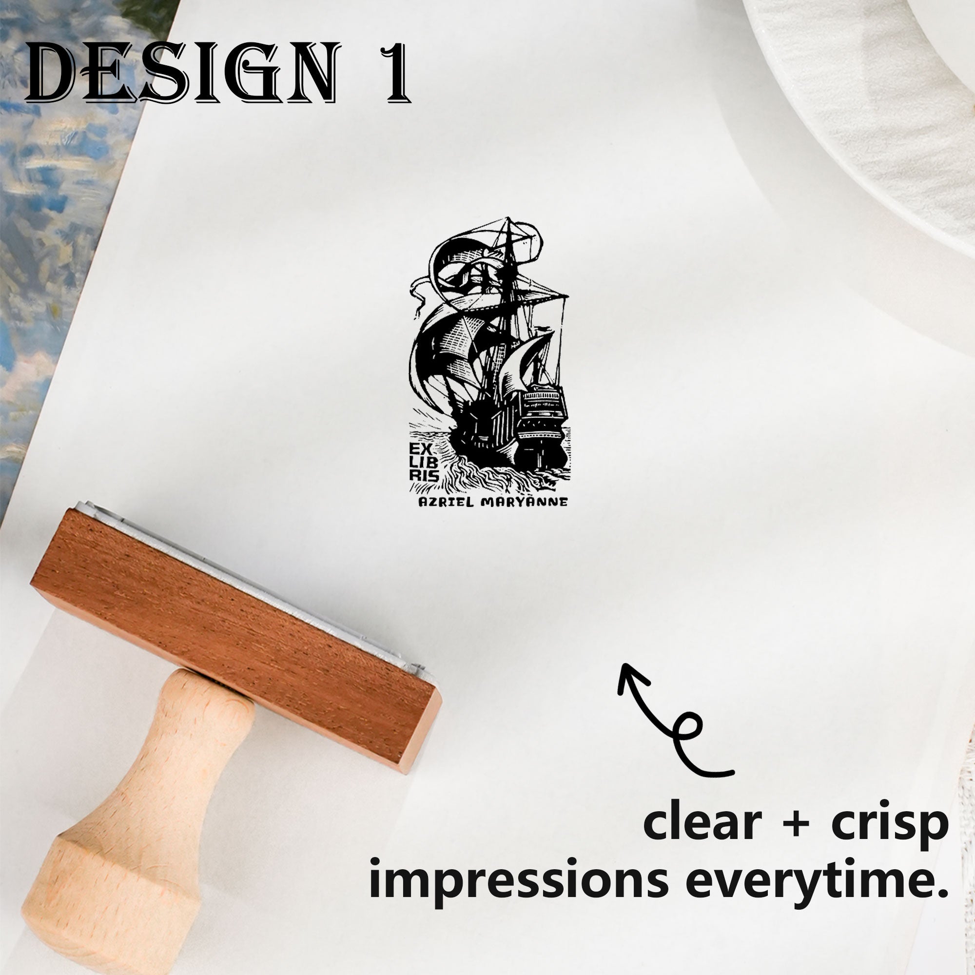Customized Study Bookplate Stamp