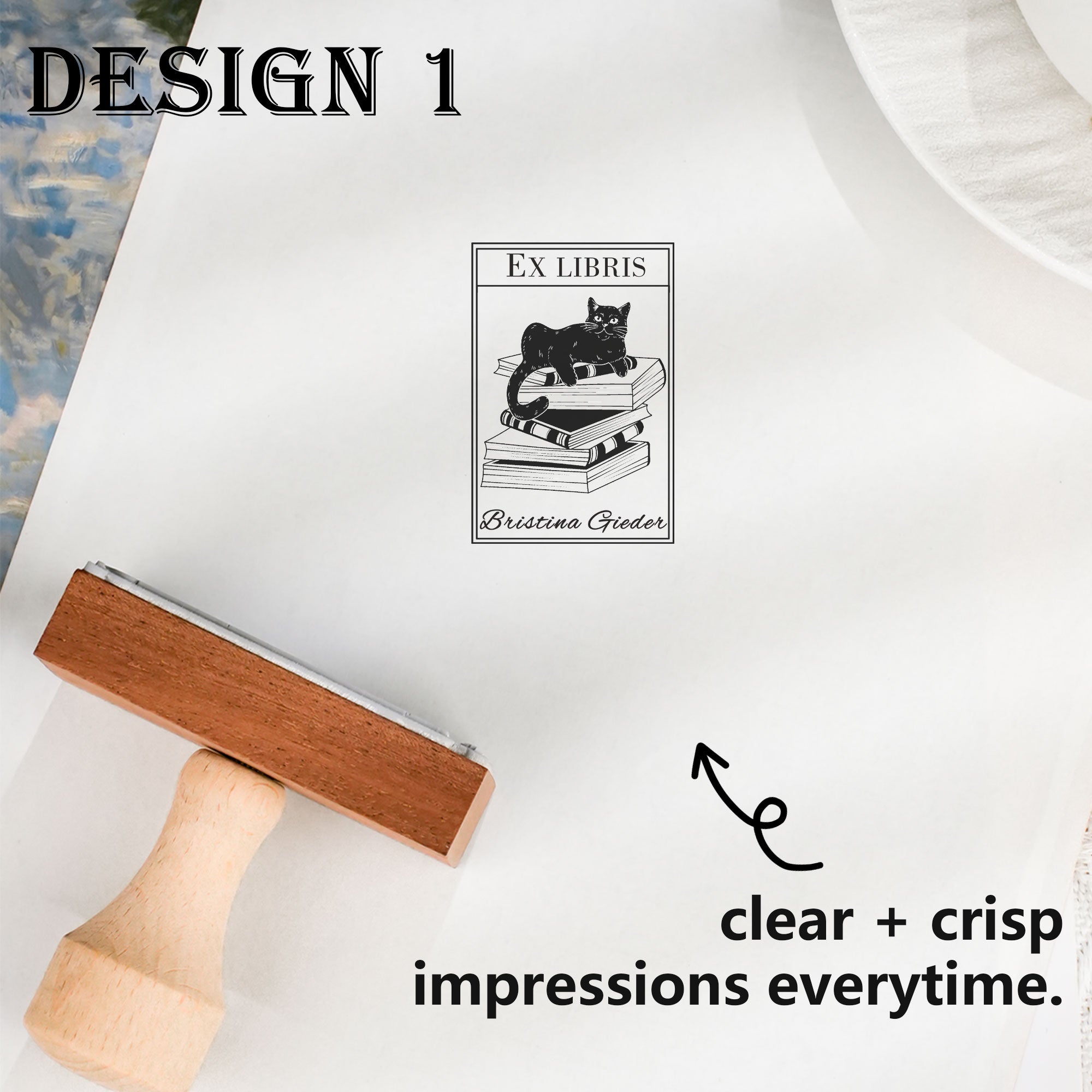 Customized Journal Bookplate Stamp