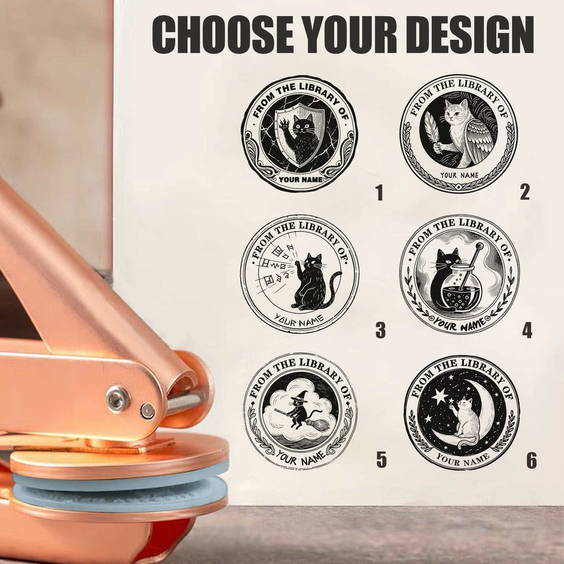 Logo Embosser Seal for Office Books & Business Reference Files