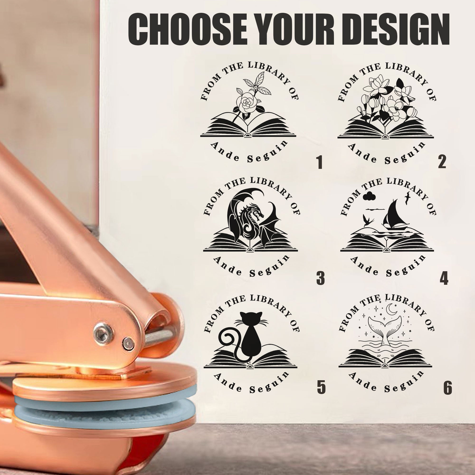 Custom Nature Floral Embosser