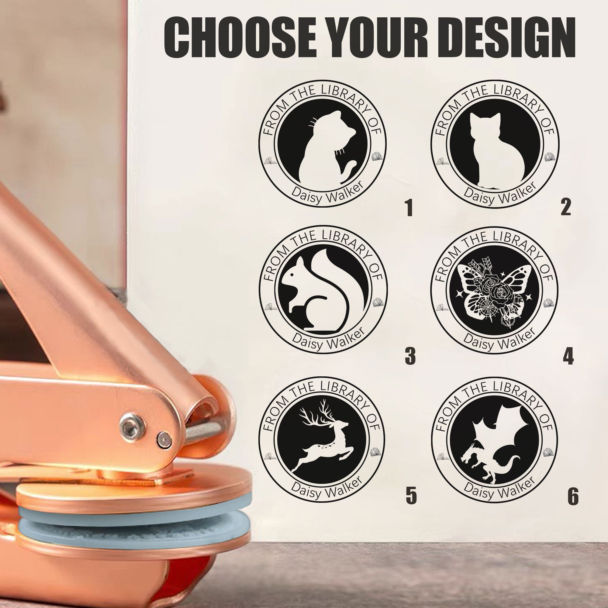 Custom Modern Book Embosser