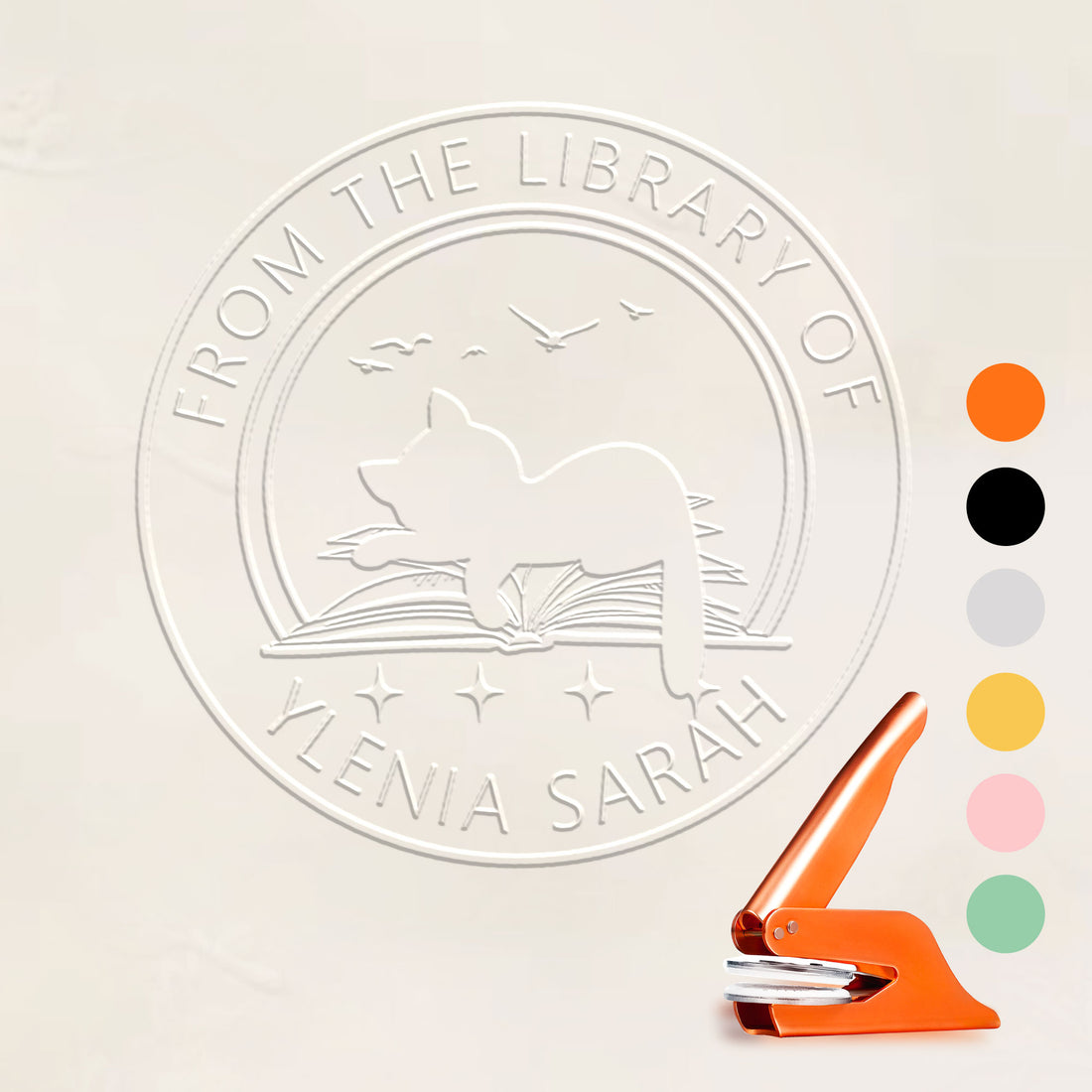 Custom Library Book Embosser