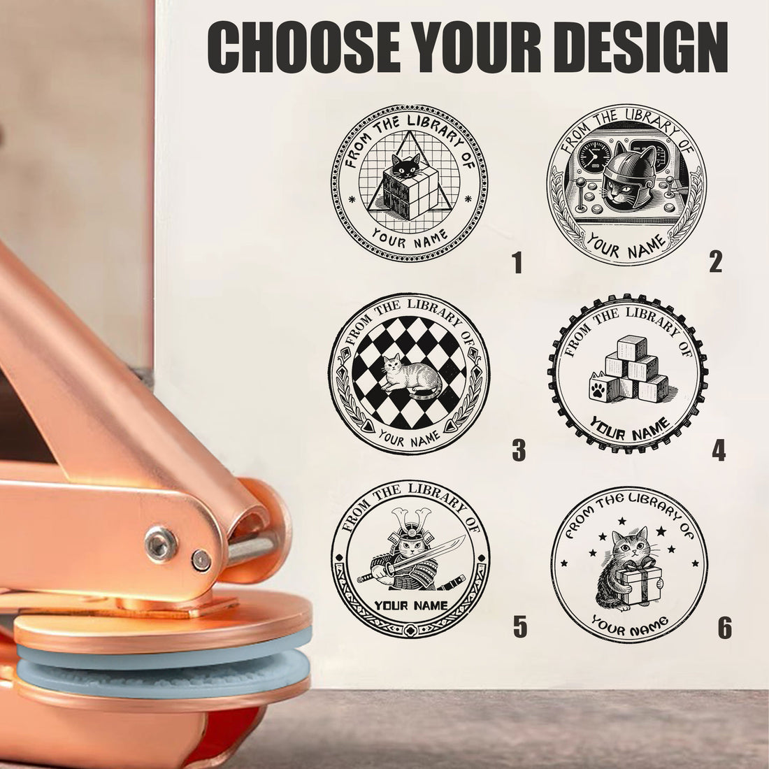 Brand Logo Embosser | Custom Ownership Mark for Book Collections
