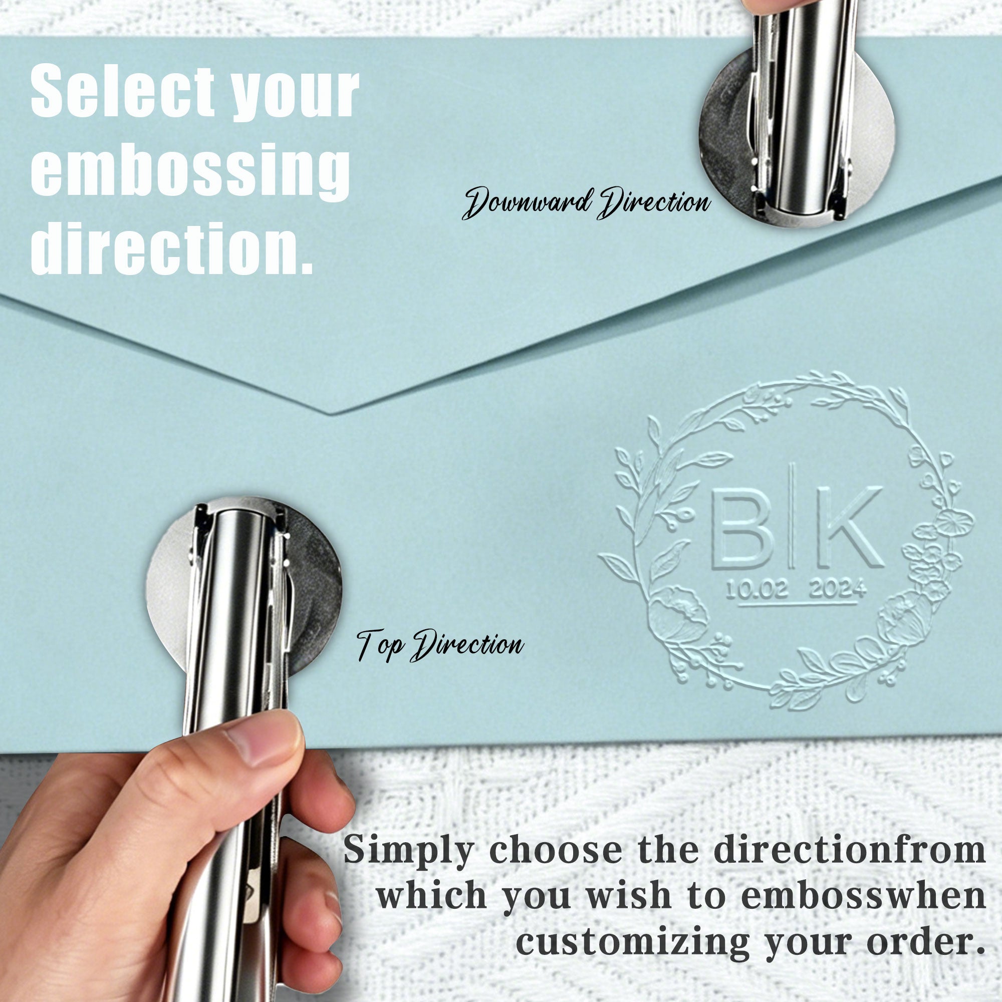 Custom Family Wedding Embosser