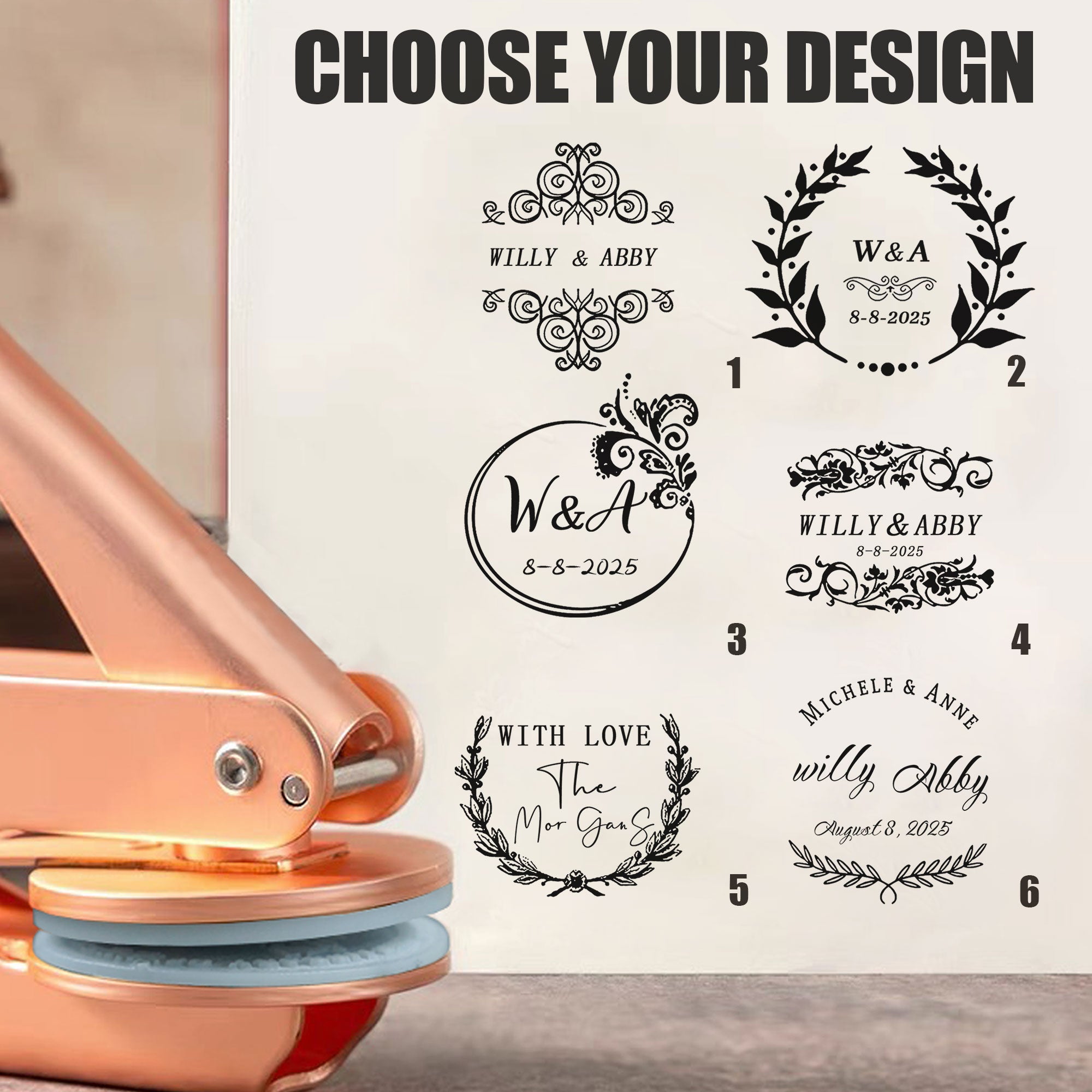 Custom Creative Wedding Embosser