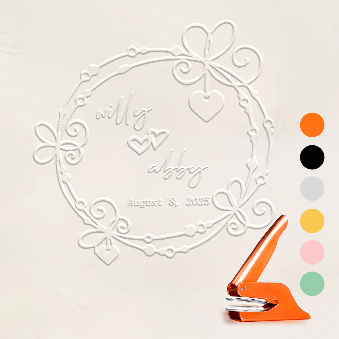 Custom Antique Wedding Embosser