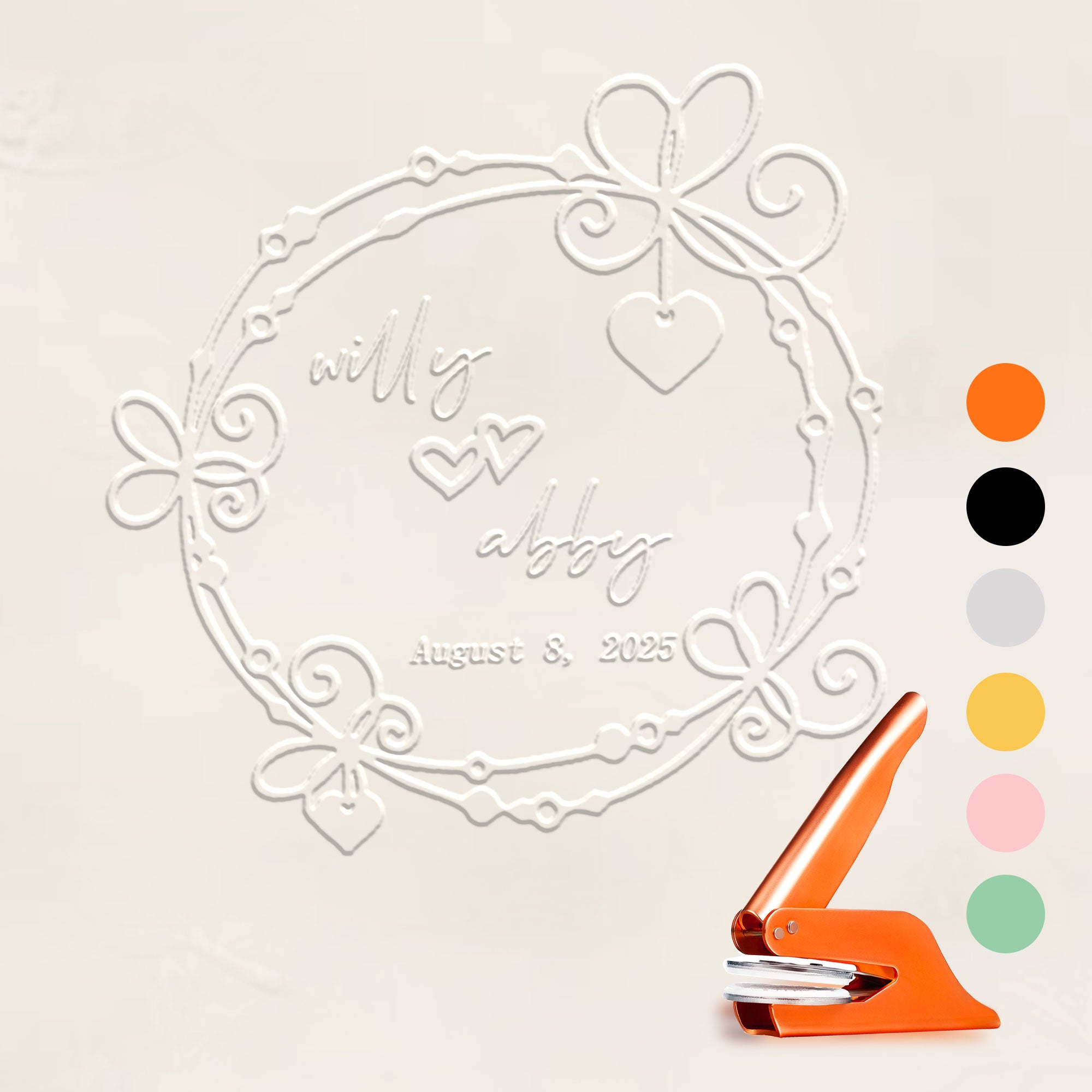 Custom Antique Wedding Embosser