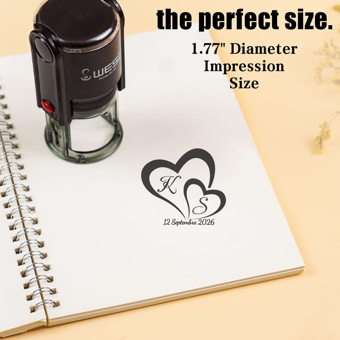 Wedding Self‑inking Stamp