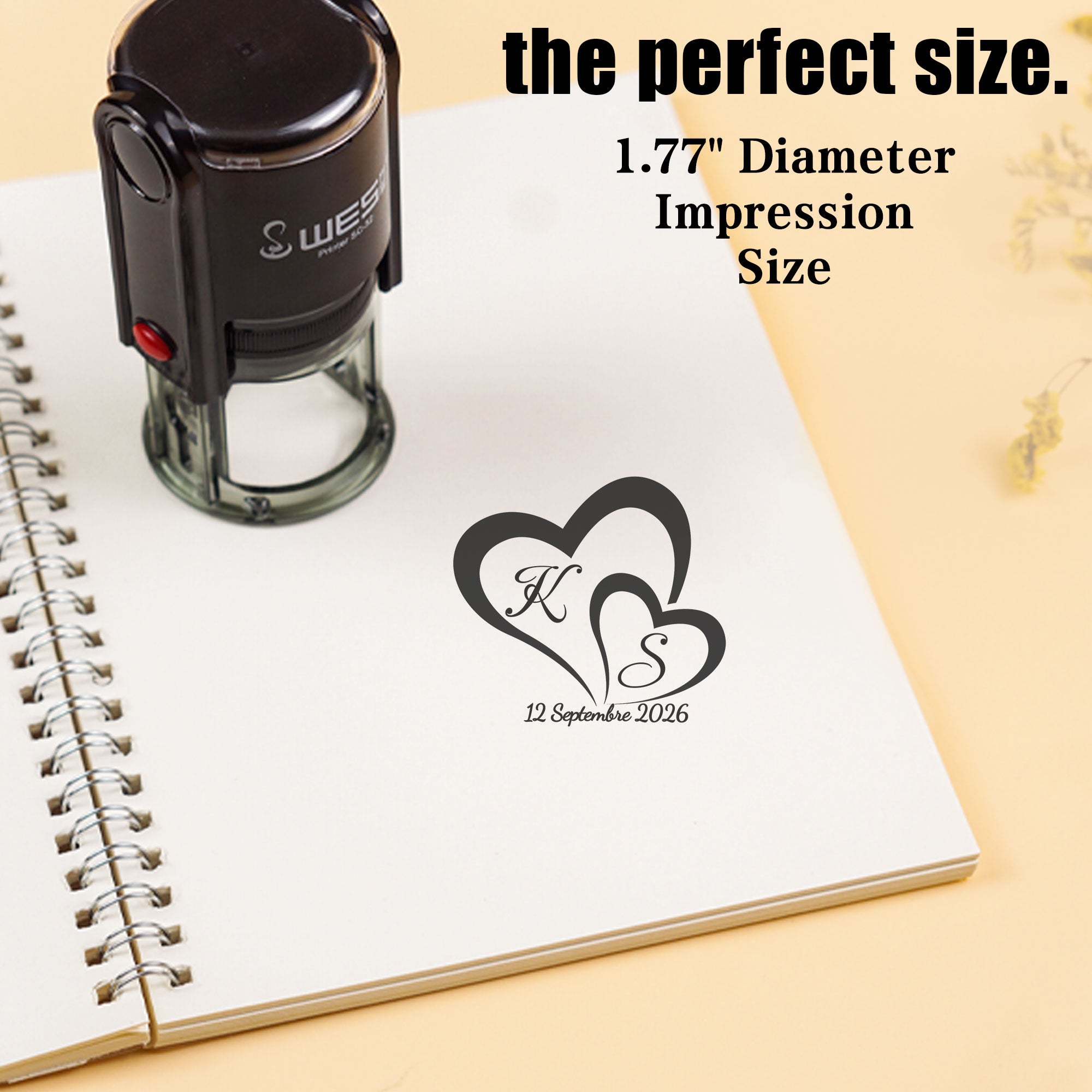 Wedding Self‑inking Stamp