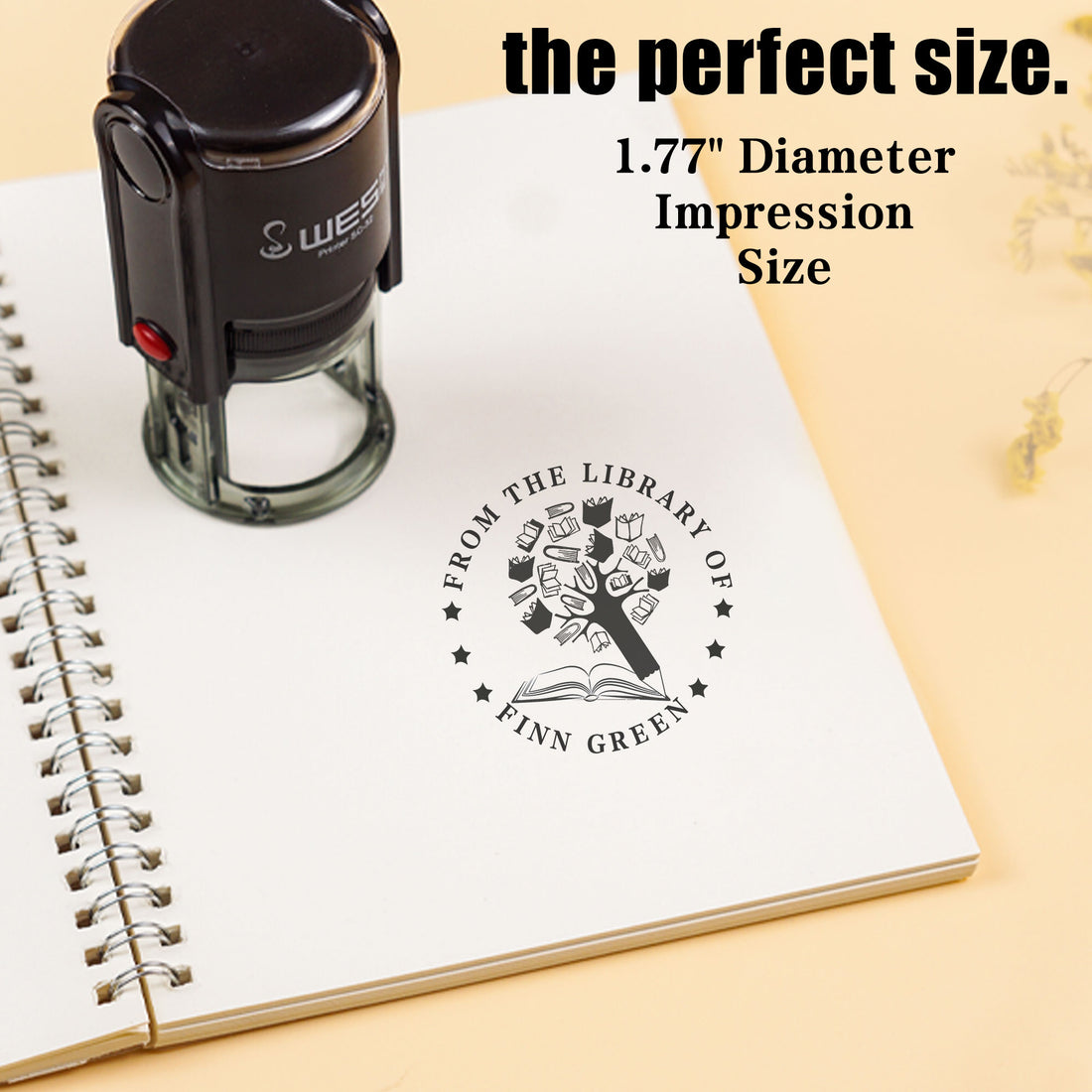 Literary Self‑inking Stamp