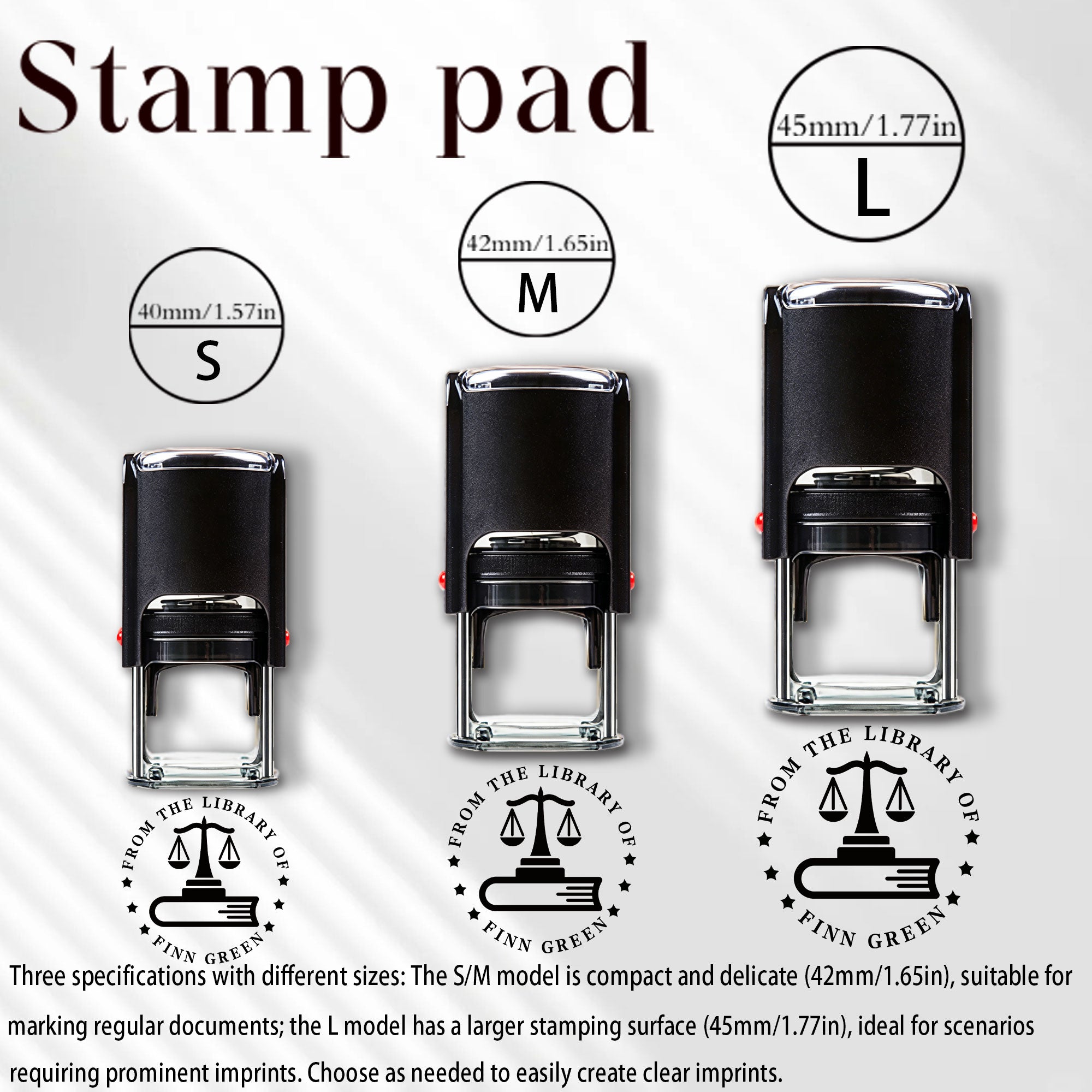 Literary Self‑inking Stamp