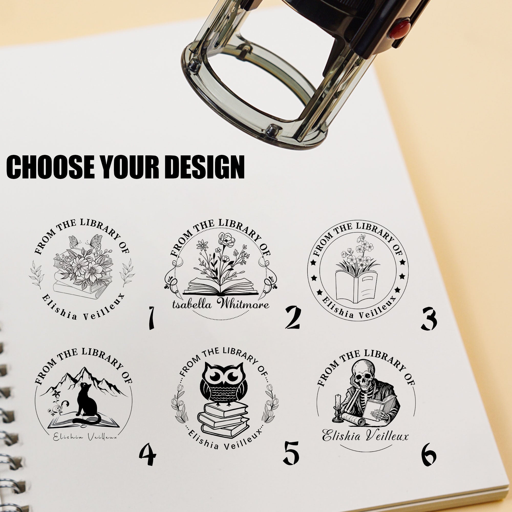 Library Self‑inking Stamp