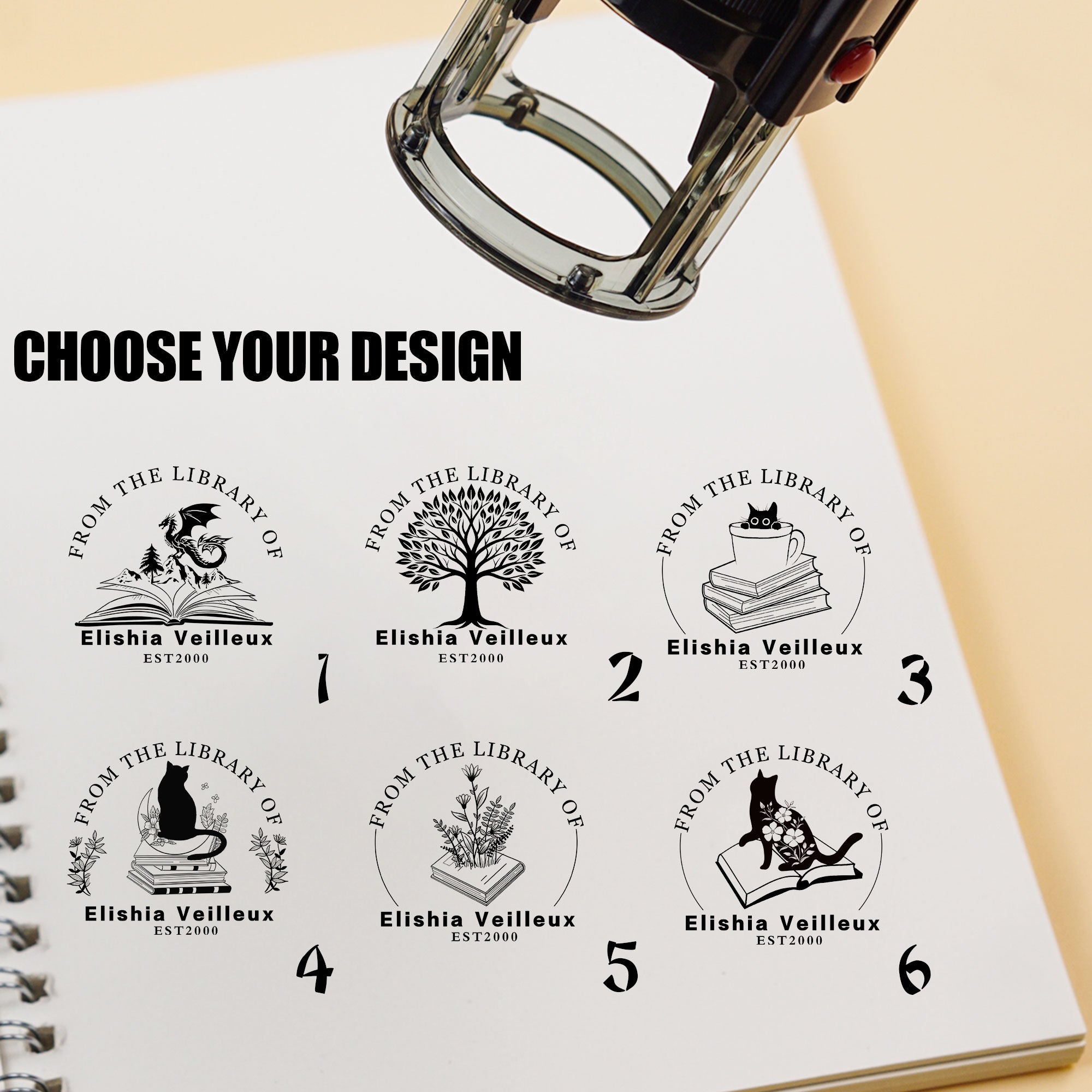 Ex‑Libris Self‑inking Stamp