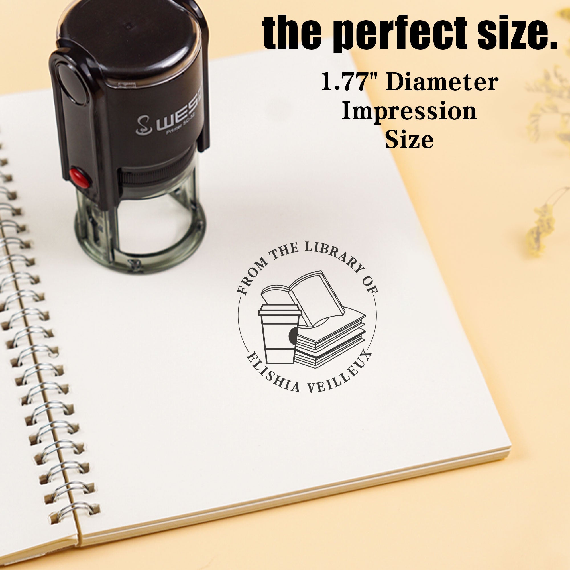 Bookplate Self‑inking Stamp