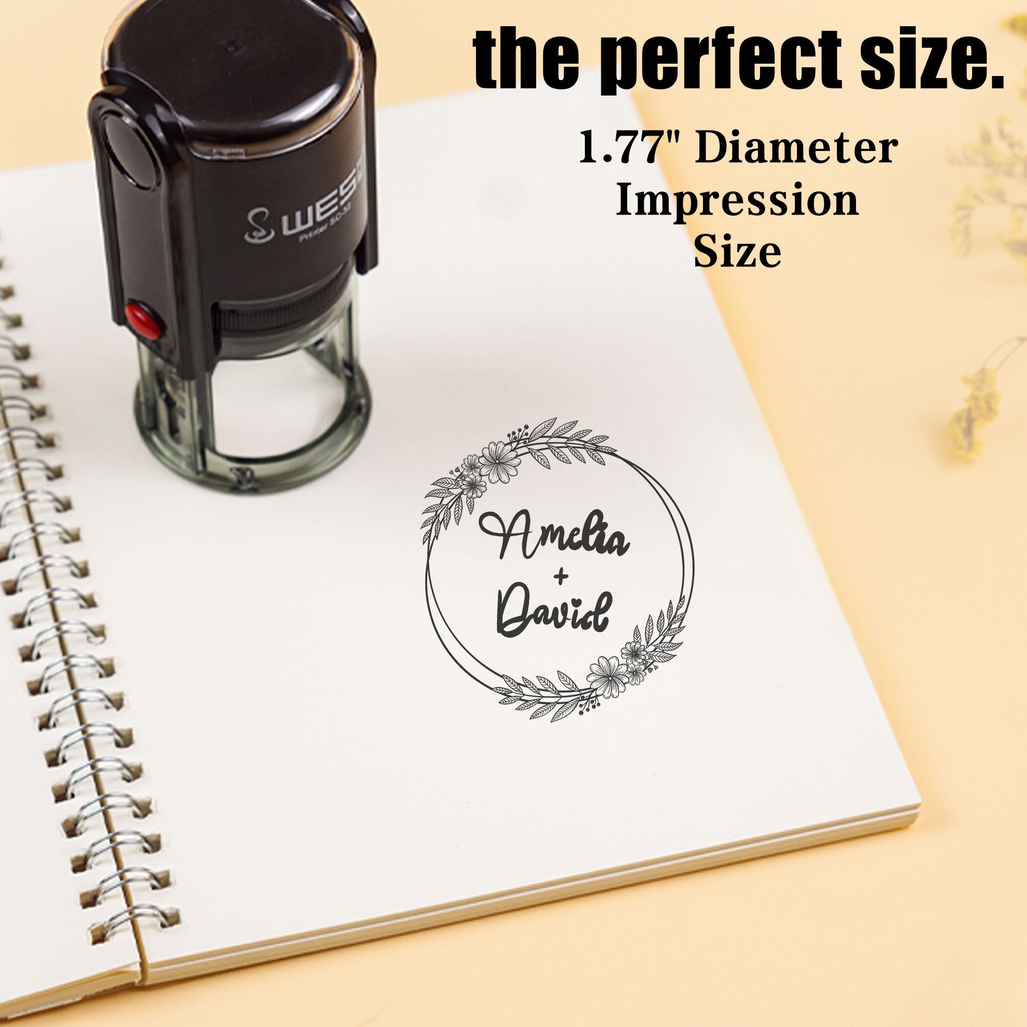 Monogram Self‑inking Stamp