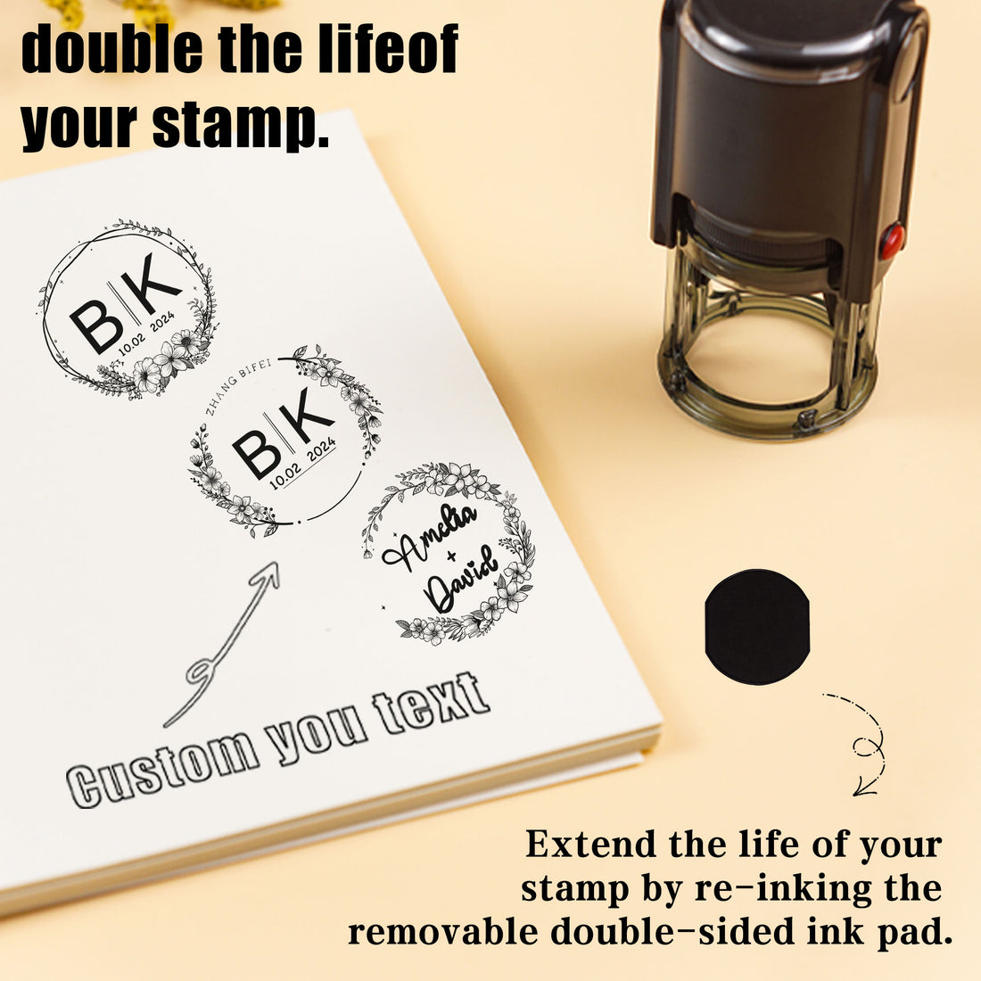 Unique Self‑inking Stamp