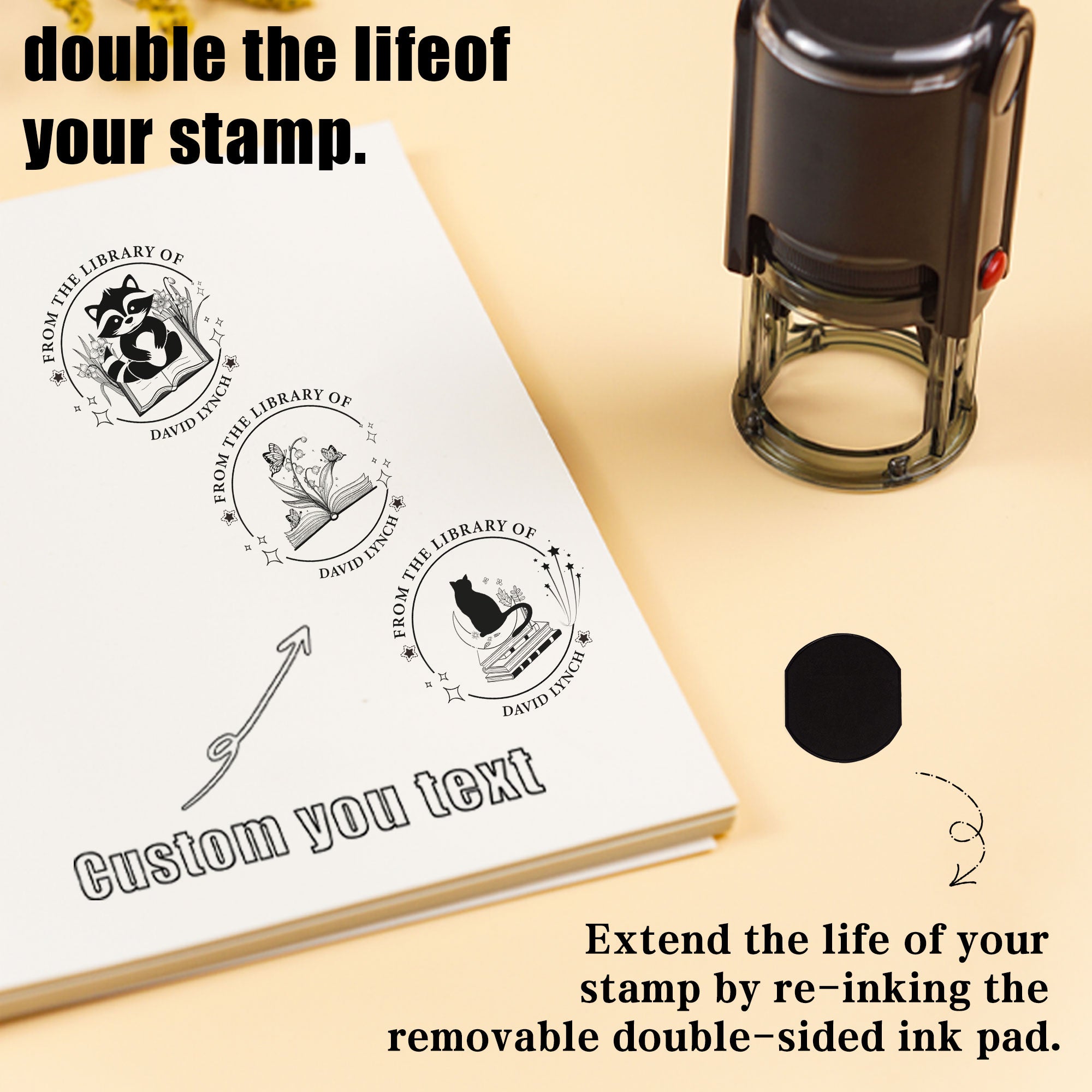 Bohemian Self‑inking Stamp