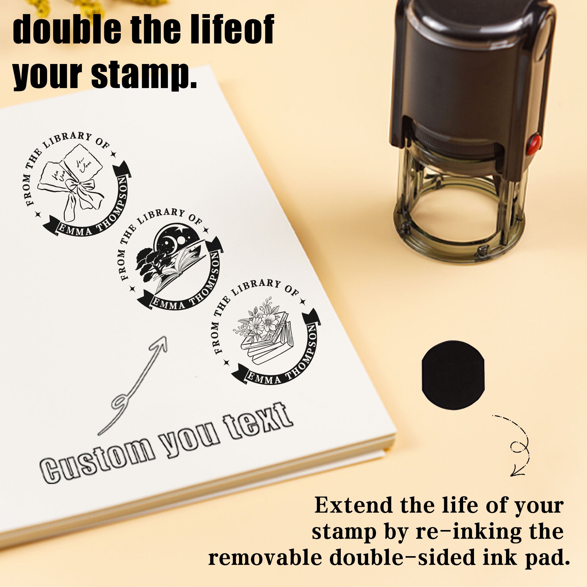 Long‑Lasting Self‑inking Stamp