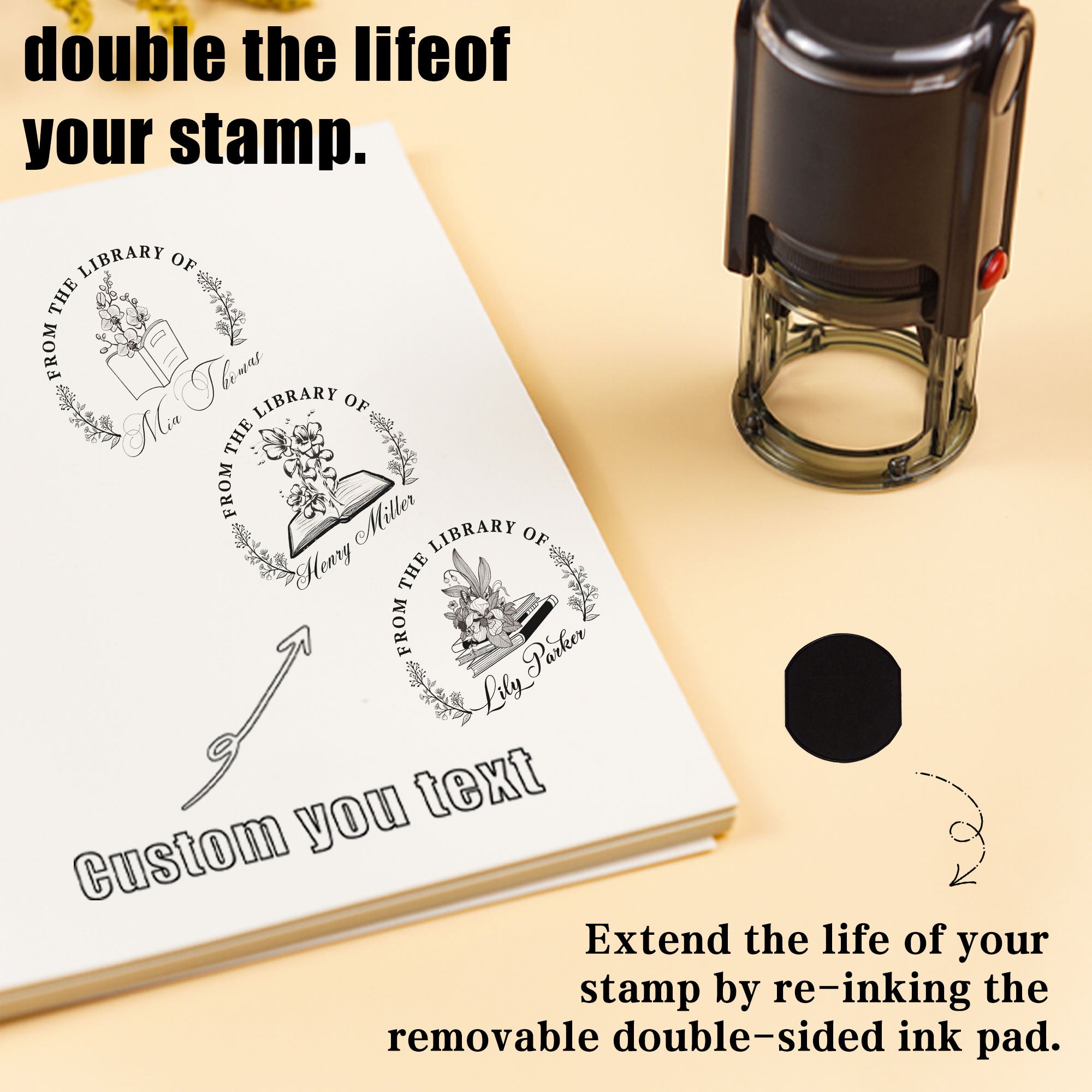 Quick‑Dry Self‑inking Stamp