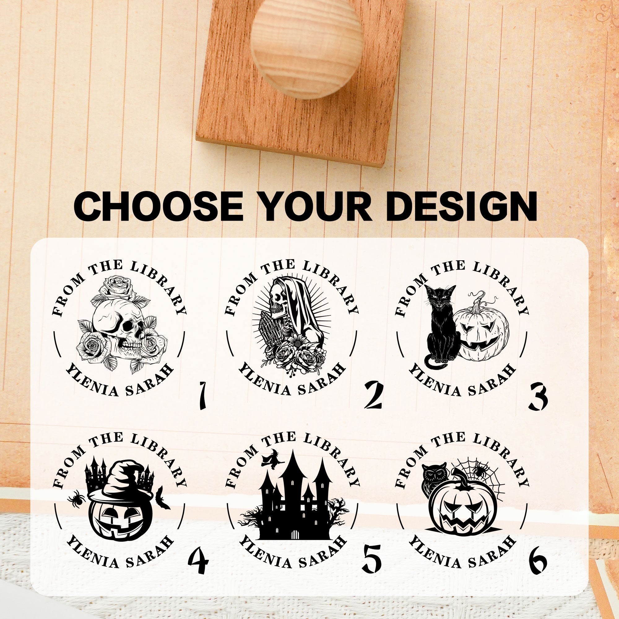 Custom Classic Stamp for Books