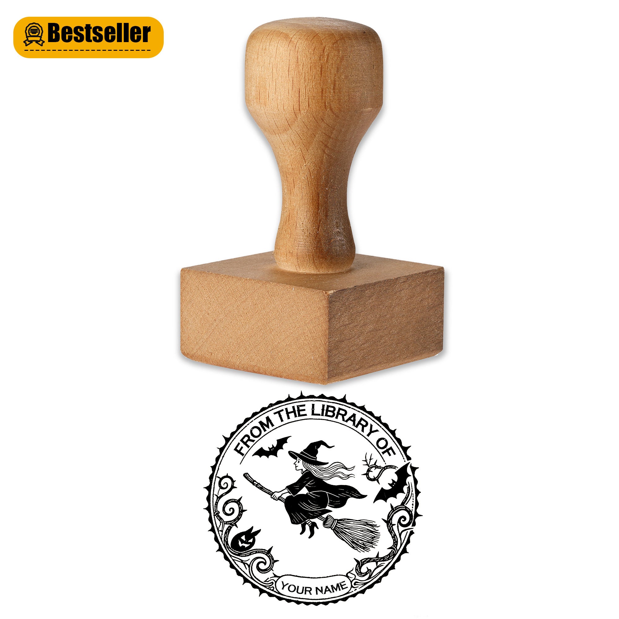Custom Minimalist Wood Stamp