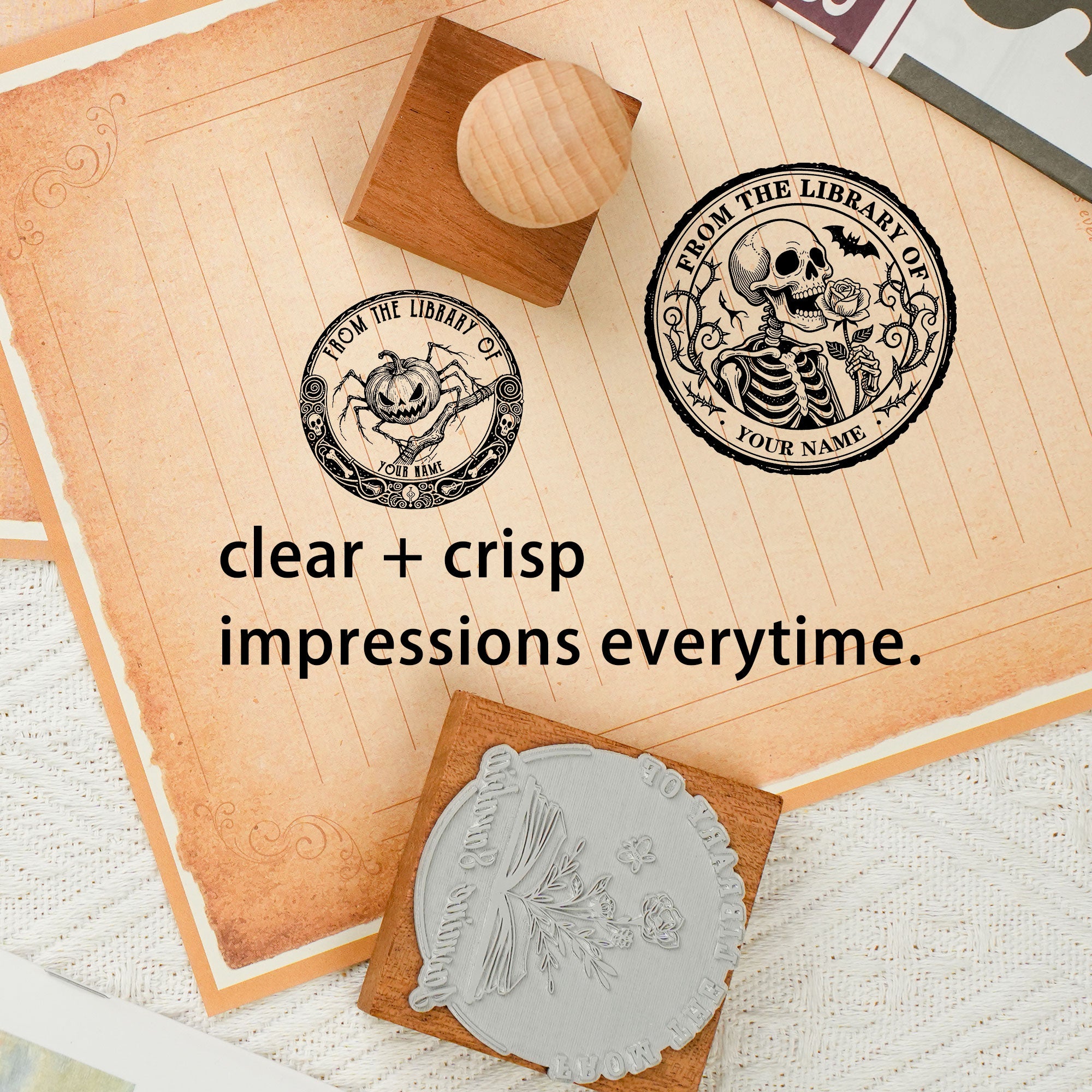 Custom Minimalist Wood Stamp