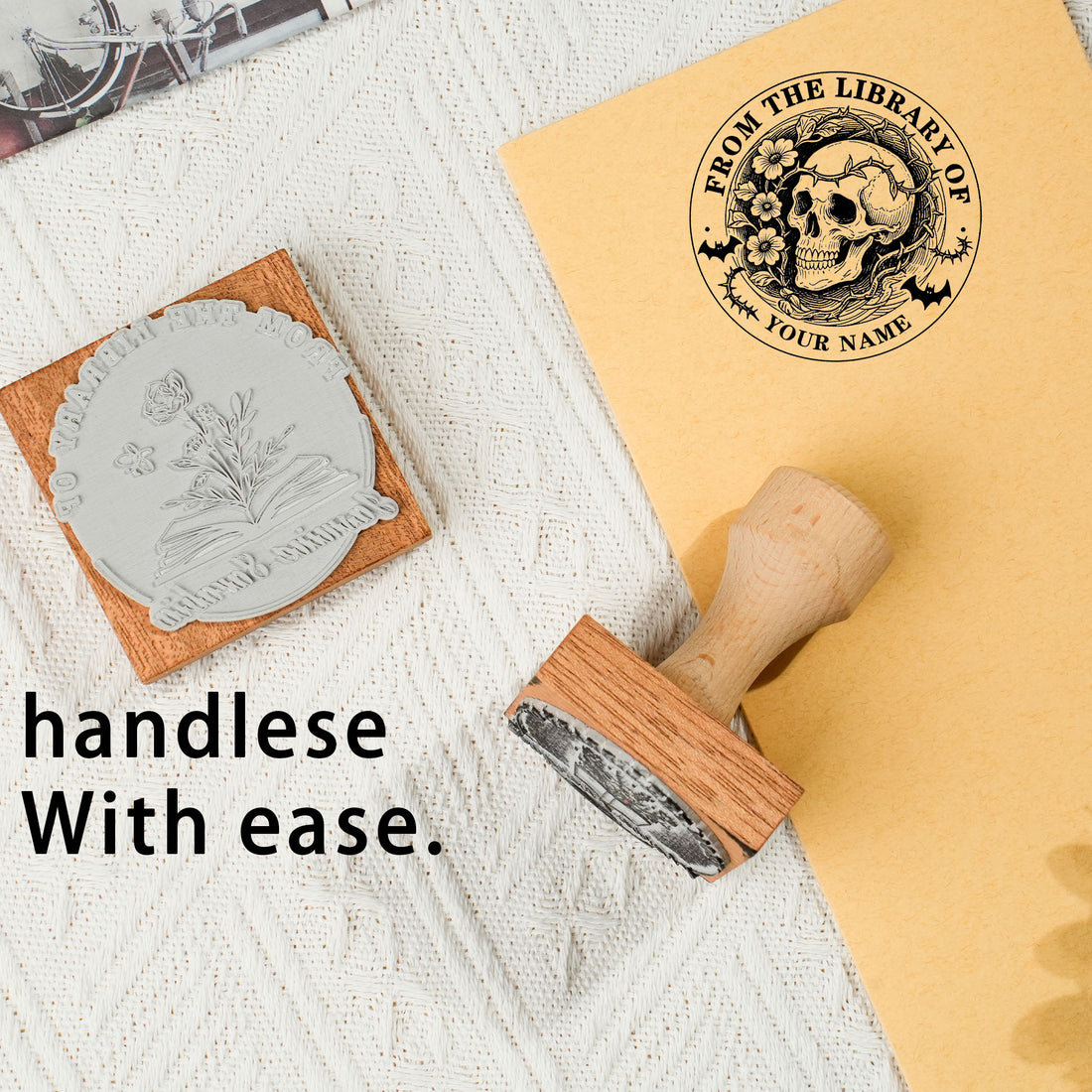 Custom Minimalist Wood Stamp