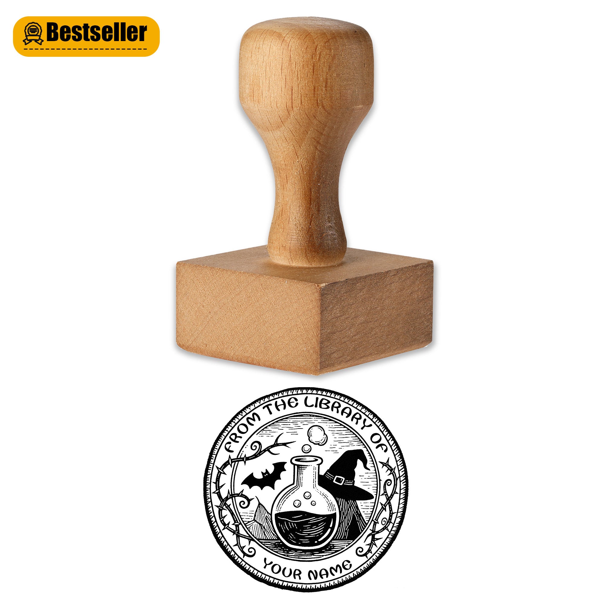 Custom Rustic Rubber Stamp