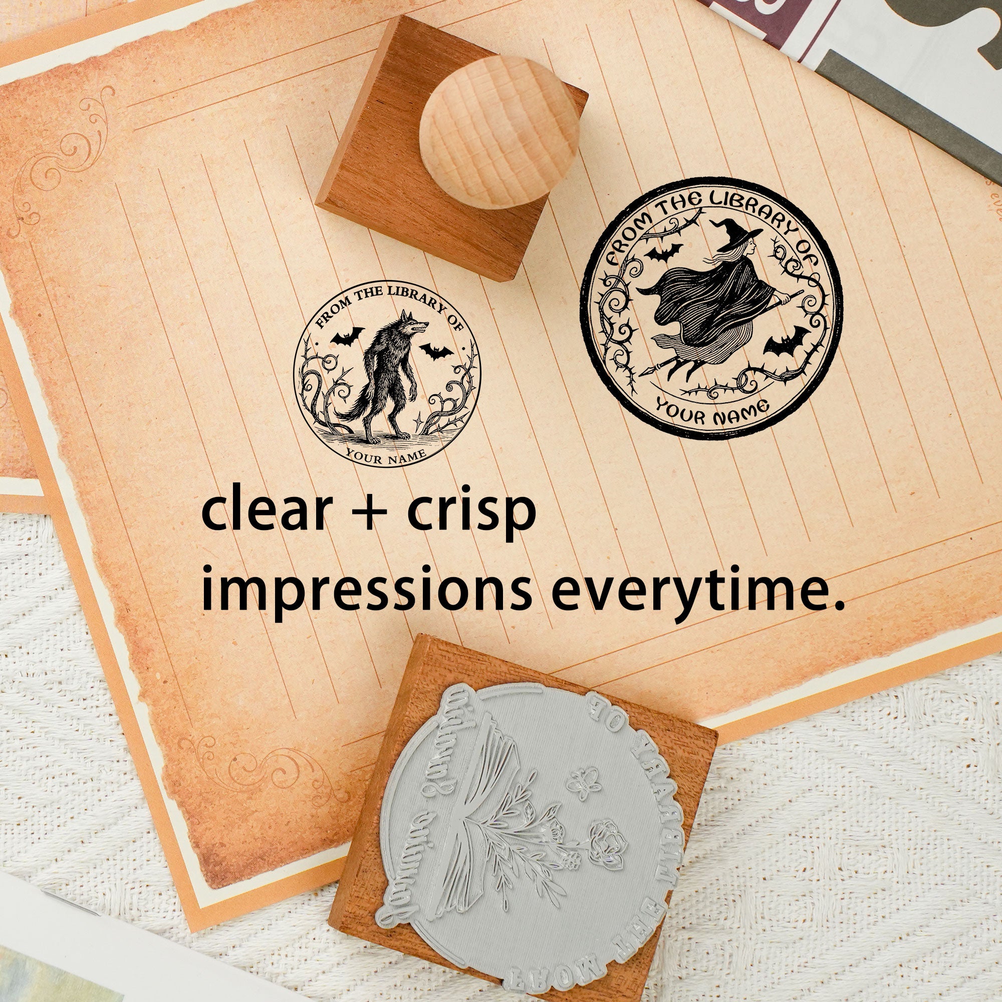Custom Rustic Rubber Stamp