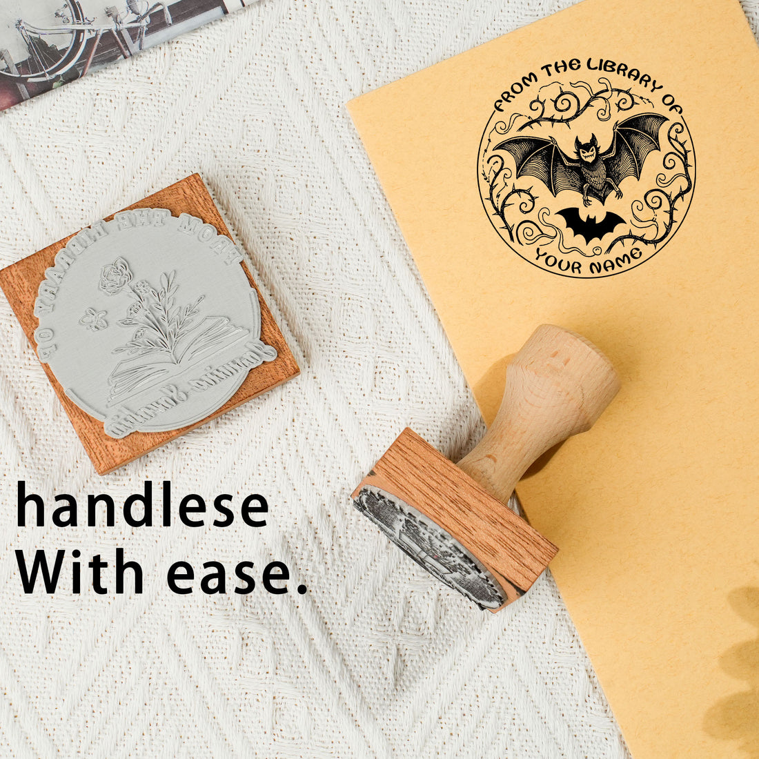 Custom Rustic Rubber Stamp