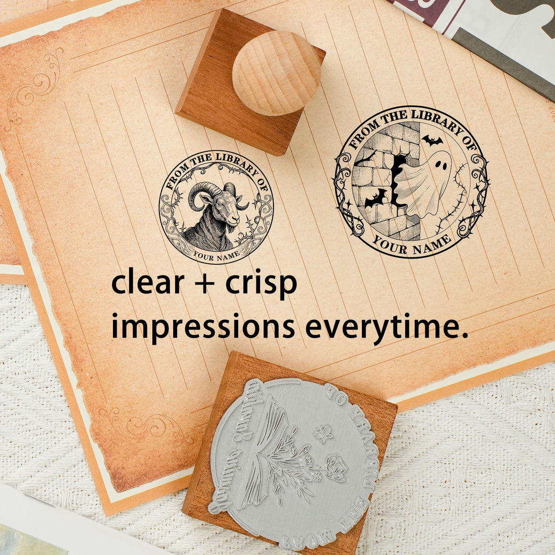 Custom Literary Stamp for Book