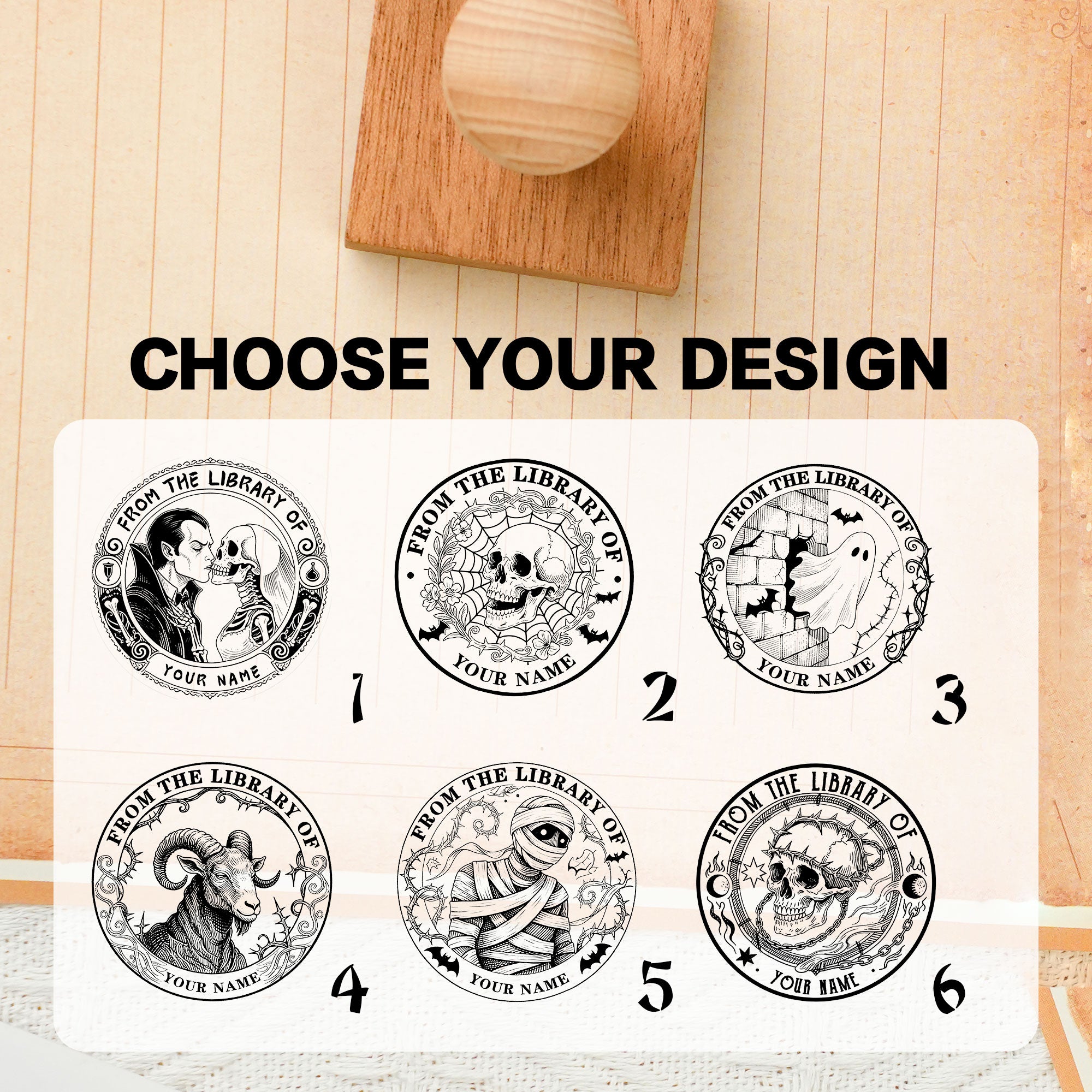 Custom Literary Stamp for Book