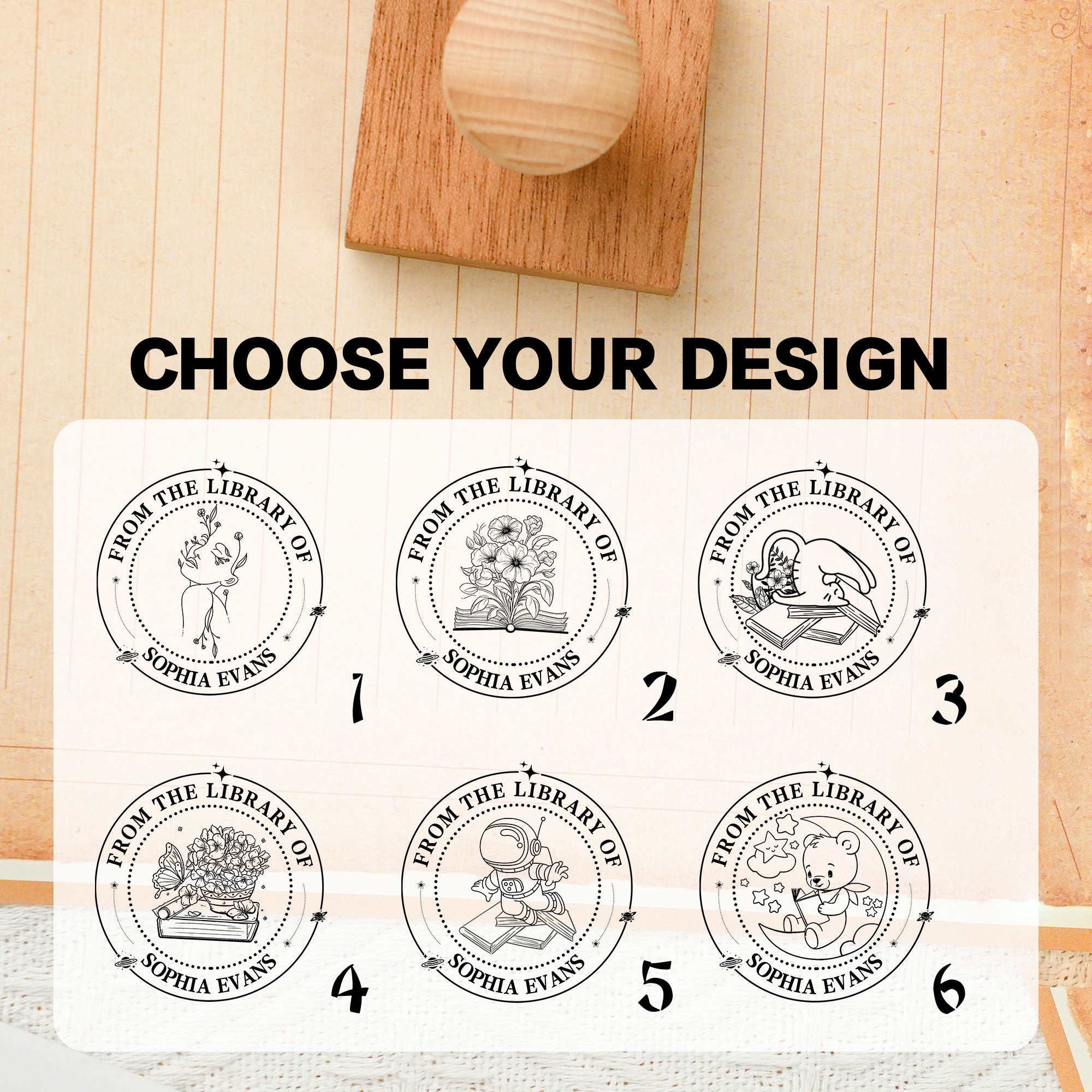 Custom Private Library Stamp
