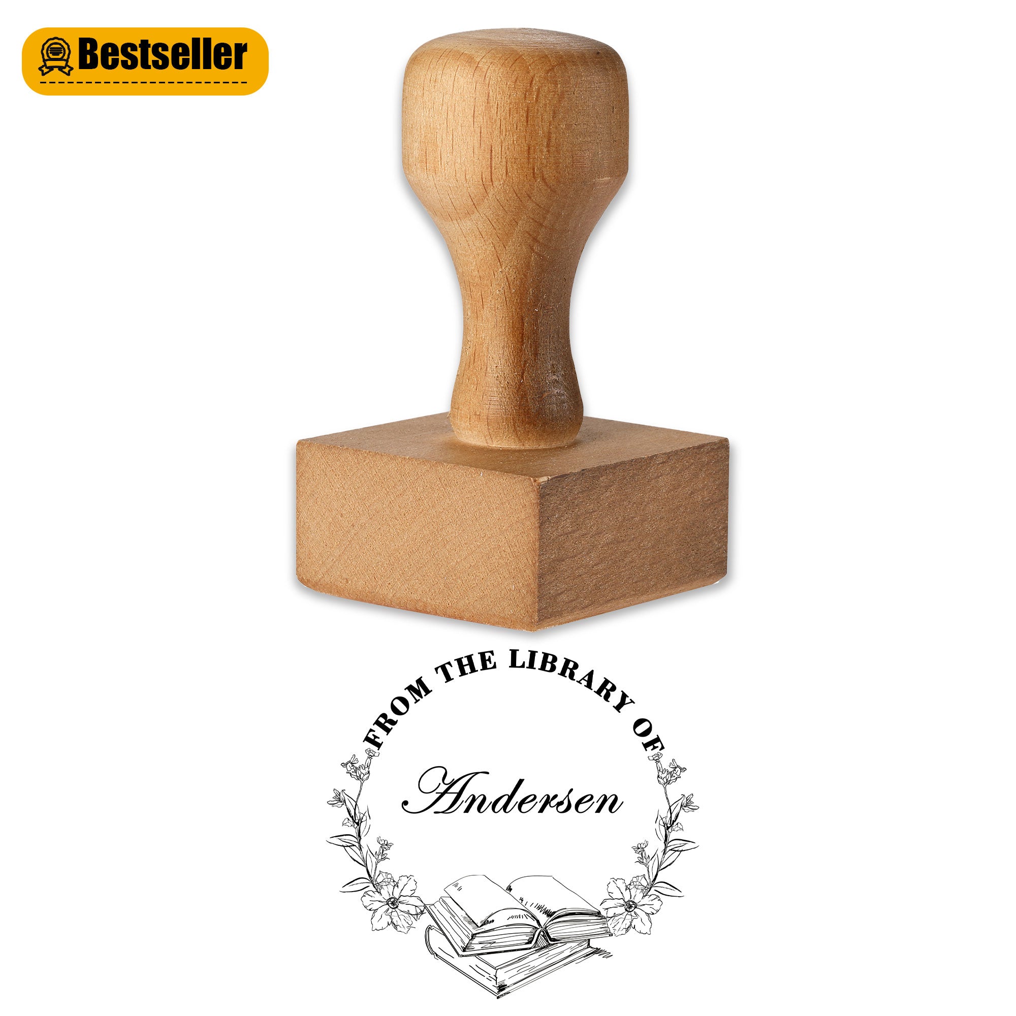 Custom Retro Wooden Stamp