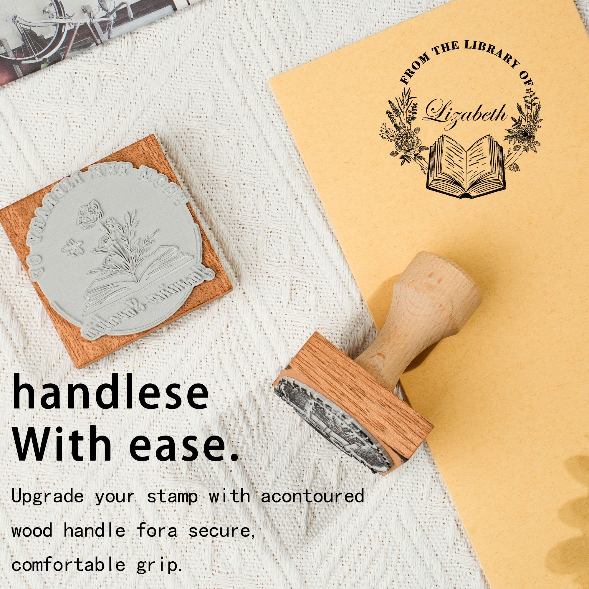 Custom Retro Wooden Stamp