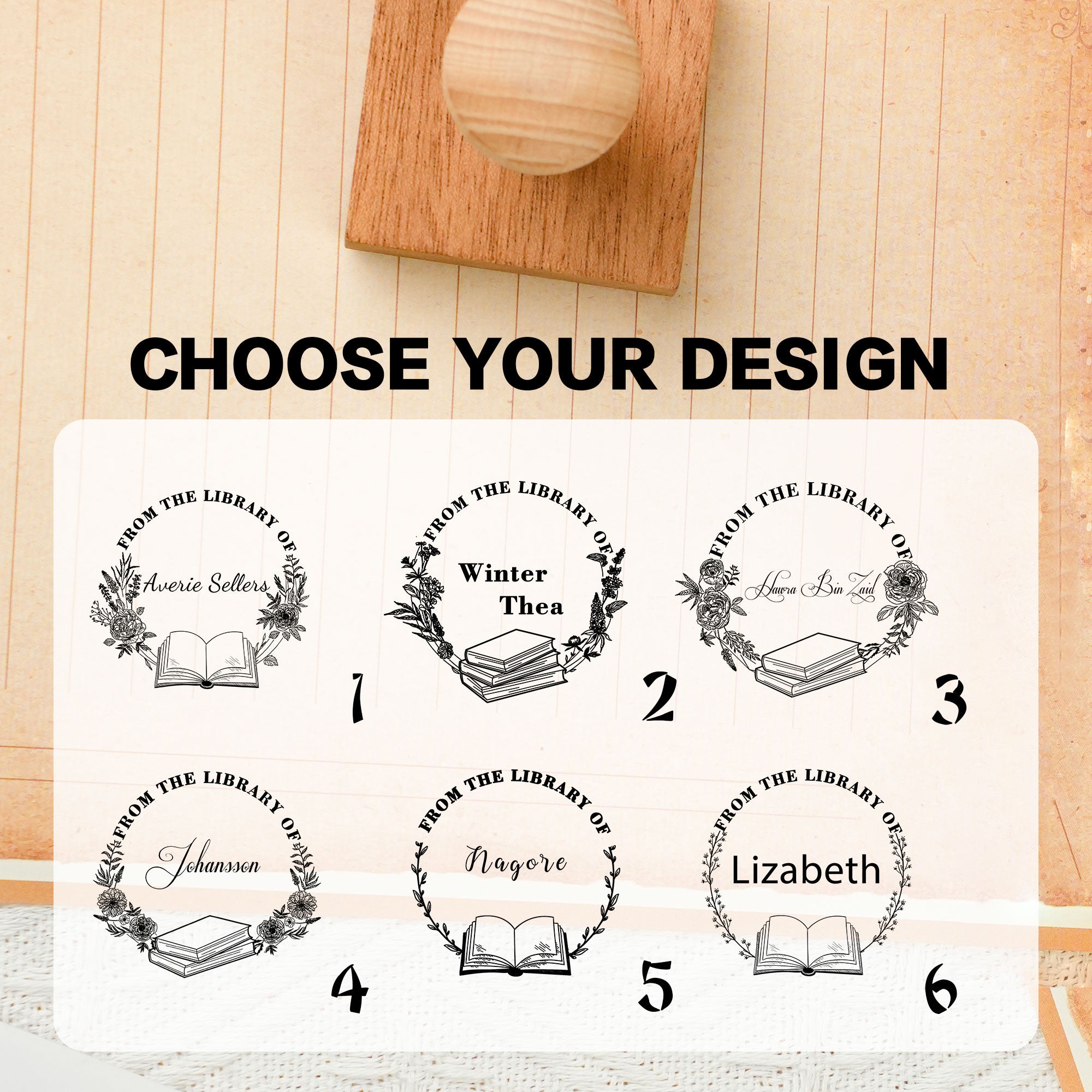 Handmade Decor Wood Stamp