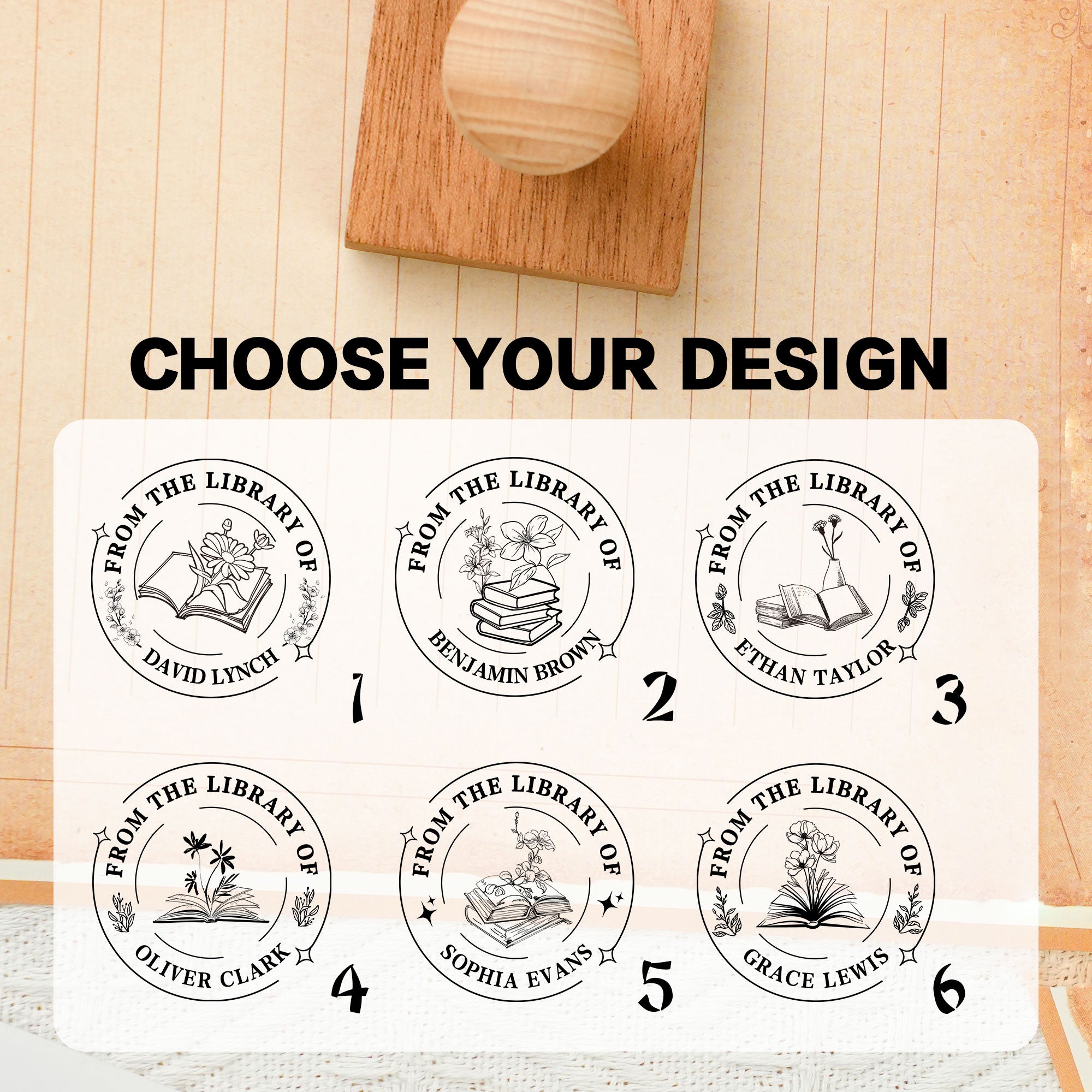 Custom Creative Wood Stamp