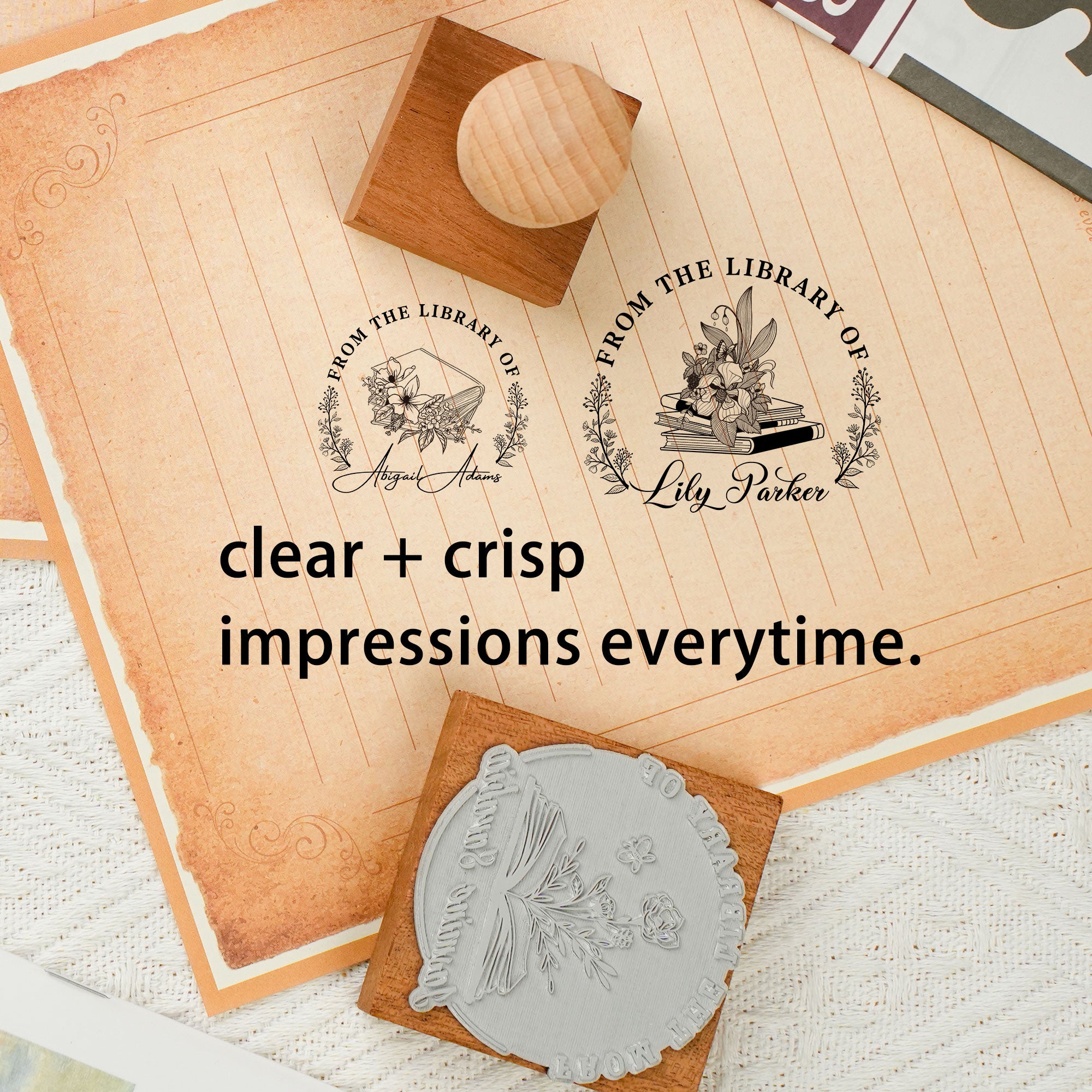 Custom Journaling Rubber Stamp