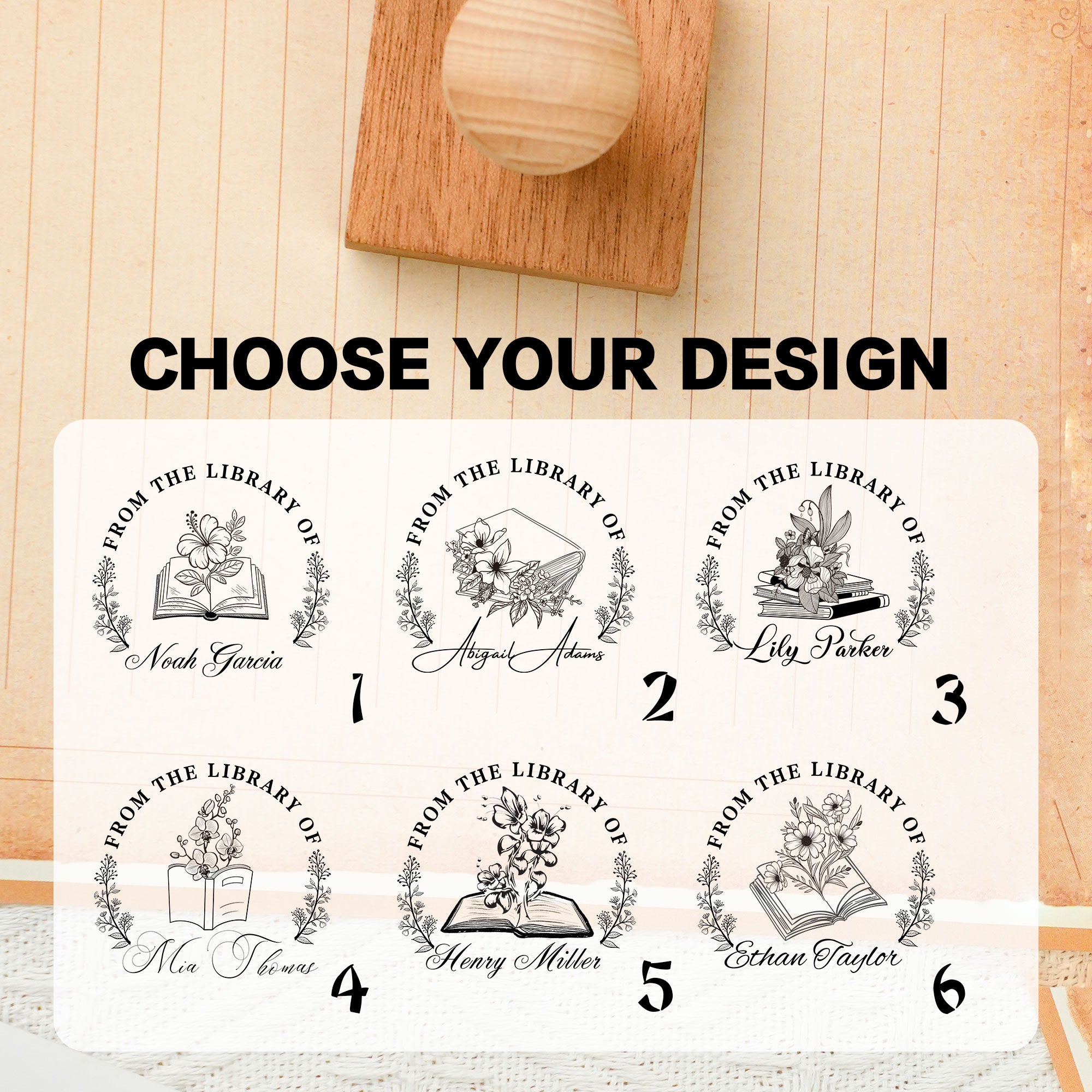 Custom Journaling Rubber Stamp