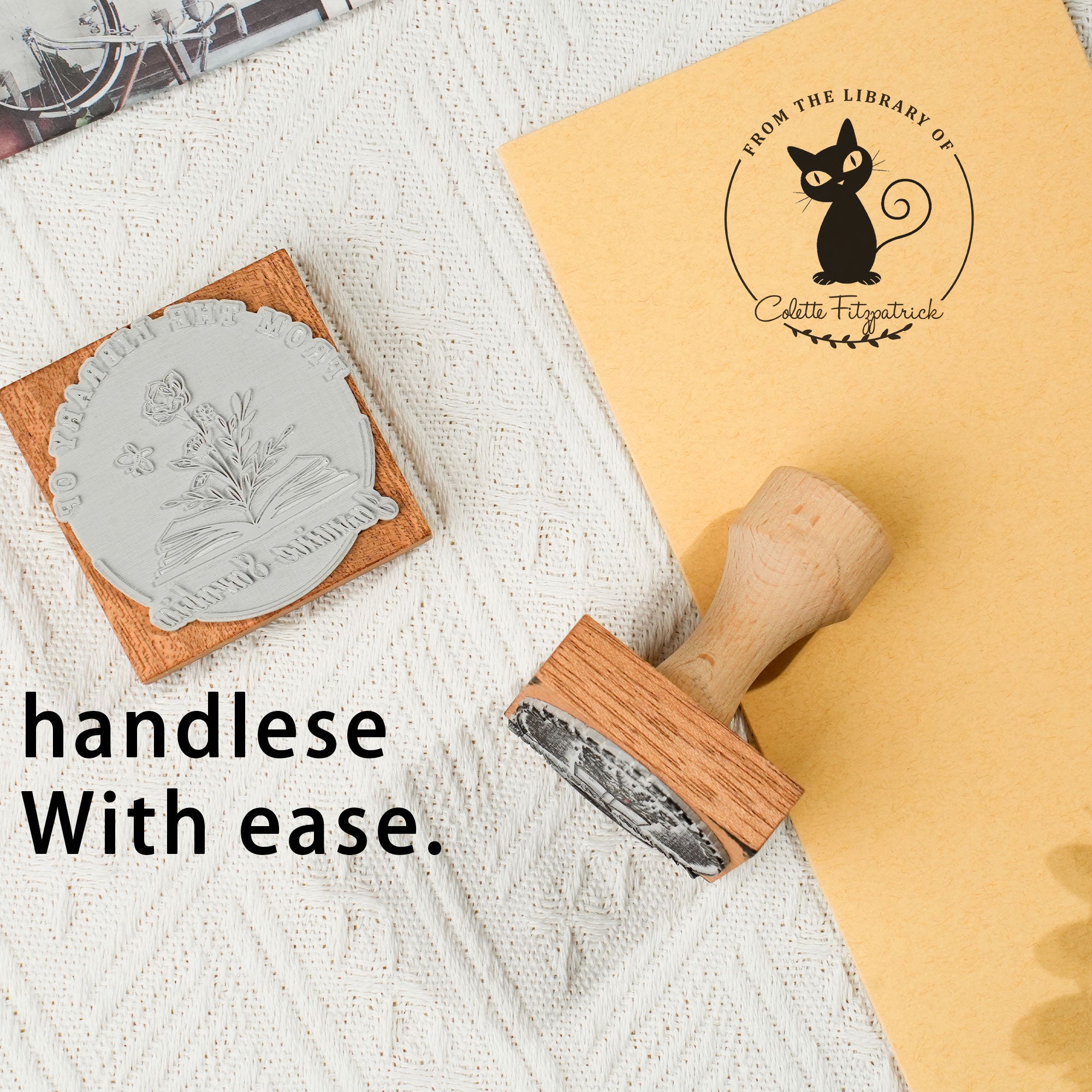 Custom Signature Wood Stamp