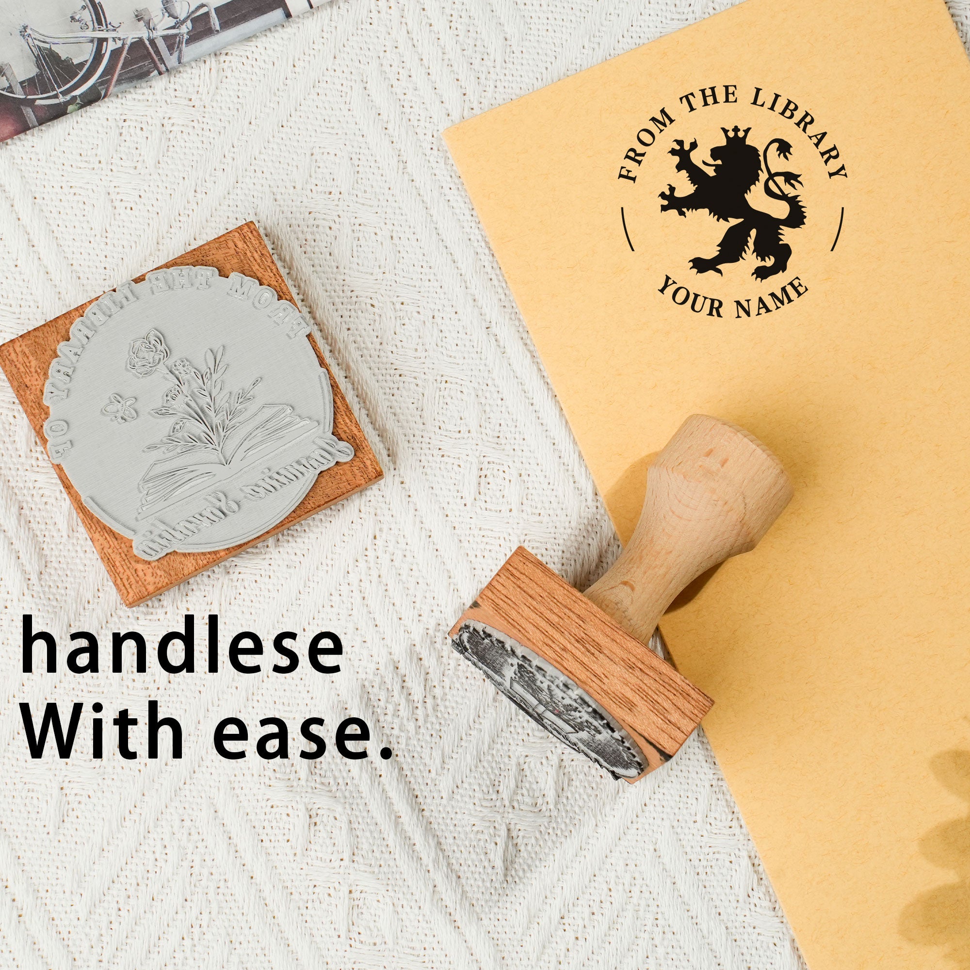 Custom Vintage Book Stamp