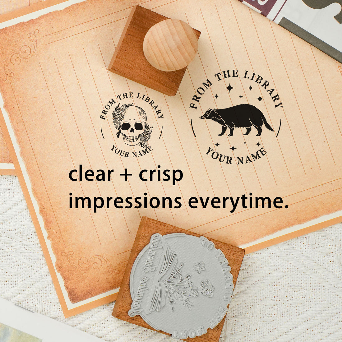 Custom DIY Craft Wood Stamp