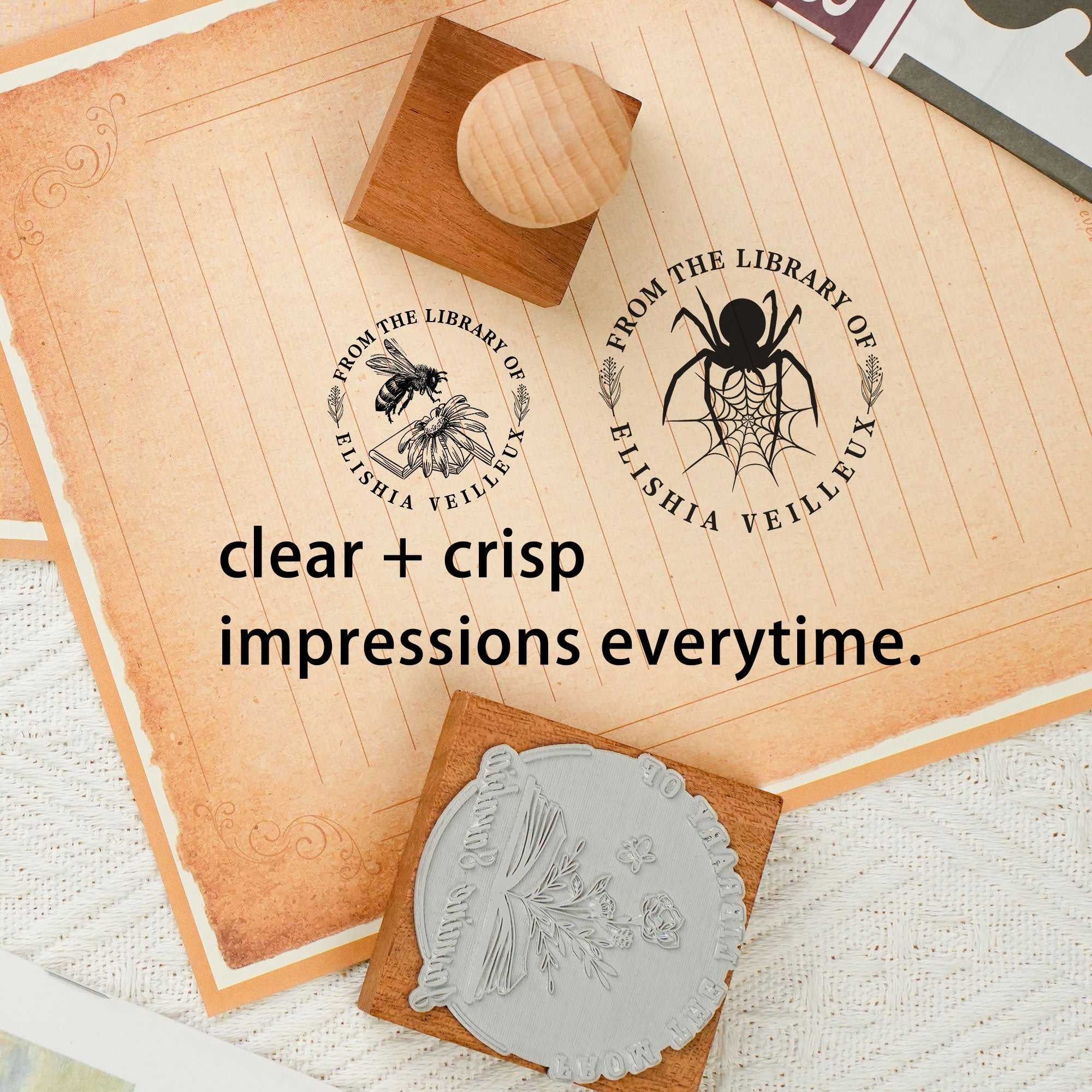 Custom Journaling Rubber Stamp