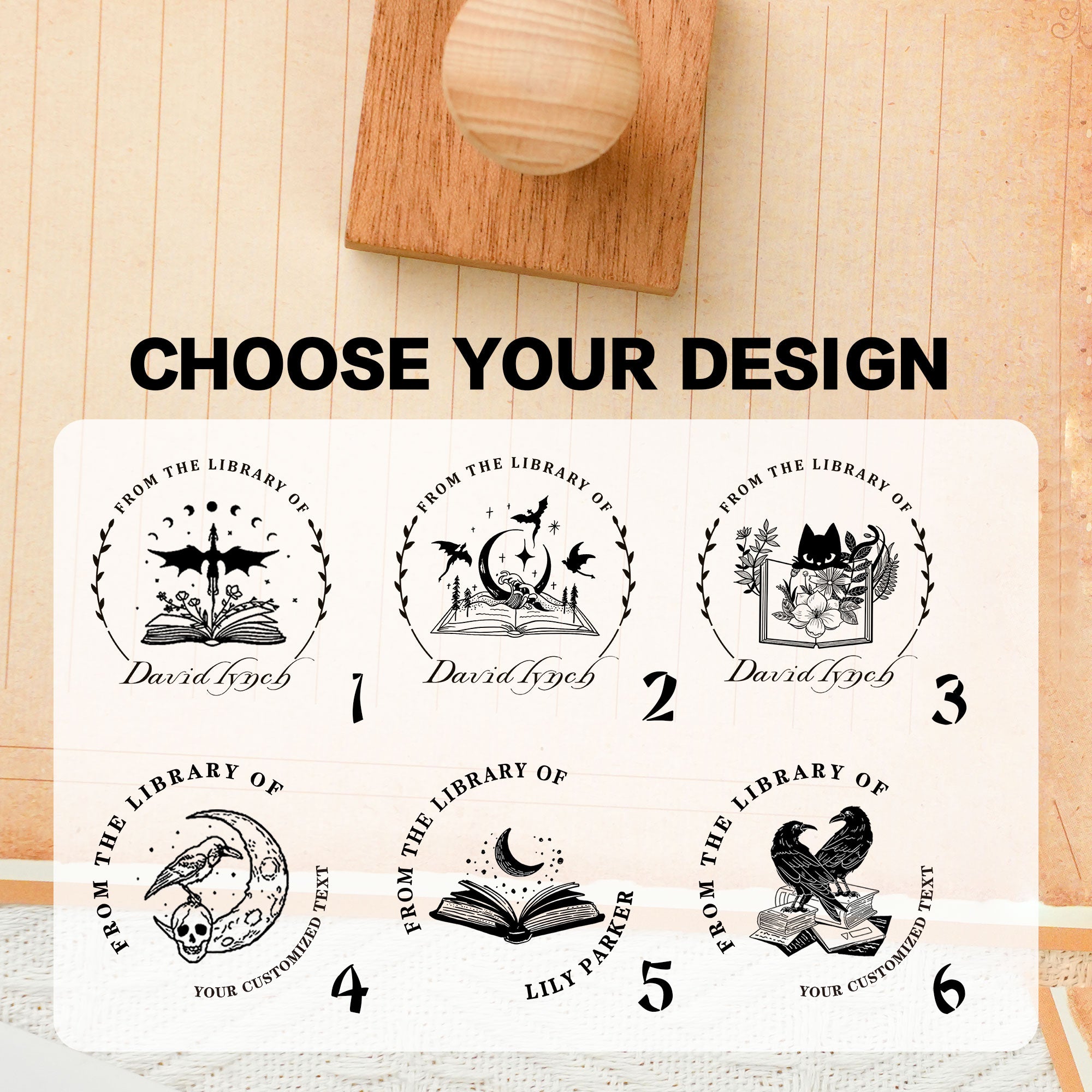 Custom Creative Wood Stamp