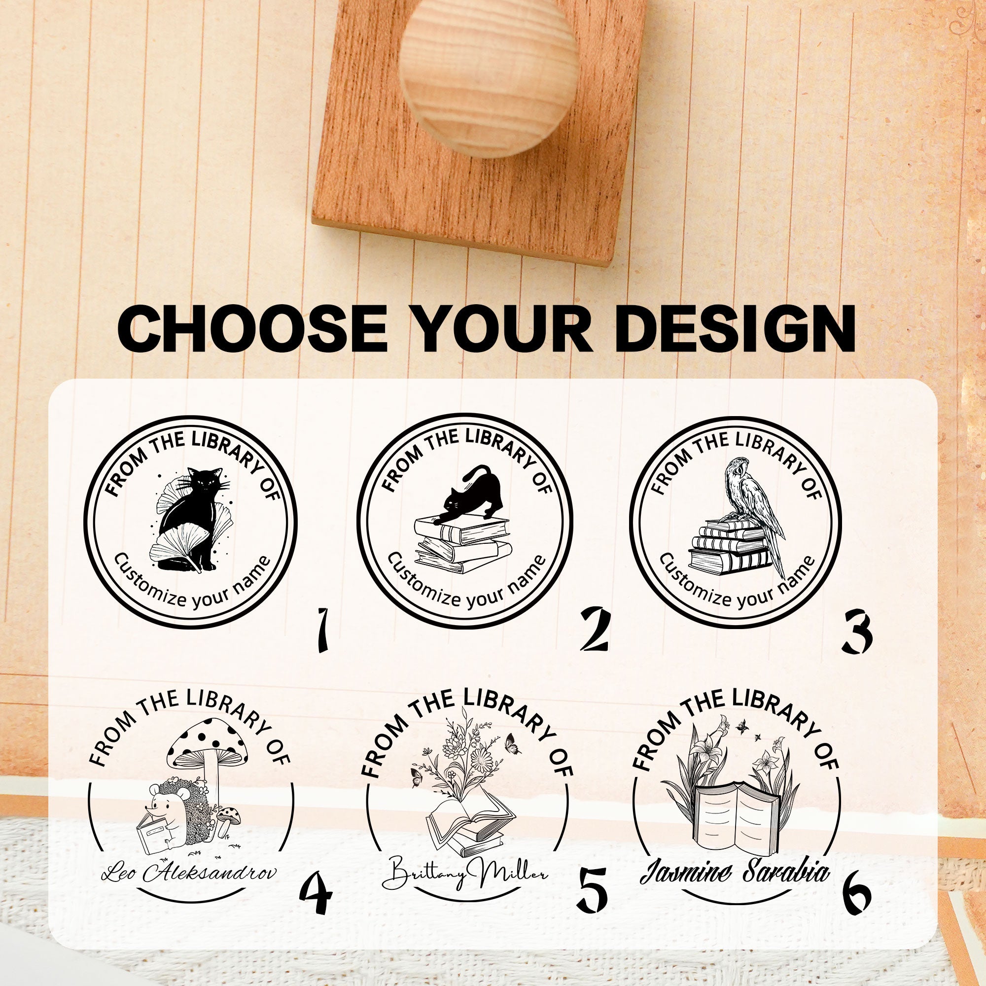 Custom Retro Decor Stamp
