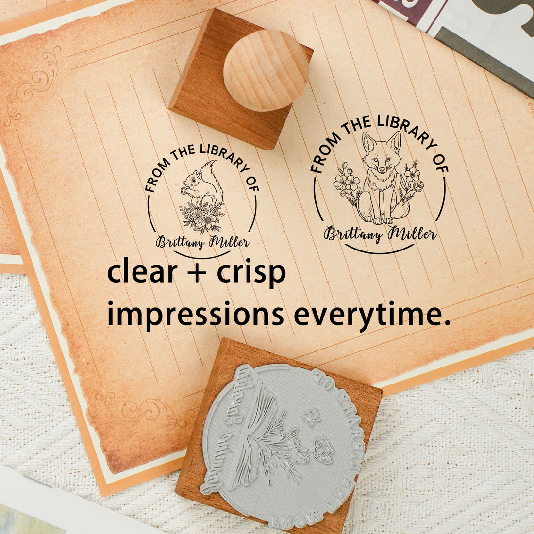 Custom Artistic Book Stamp