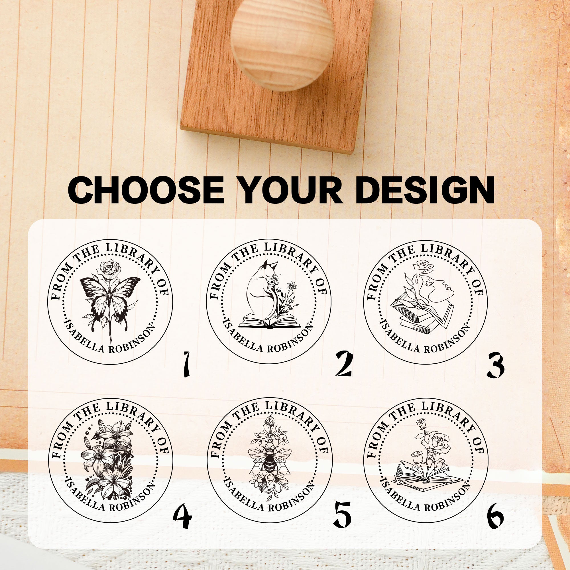 Custom Reading Lover Stamp