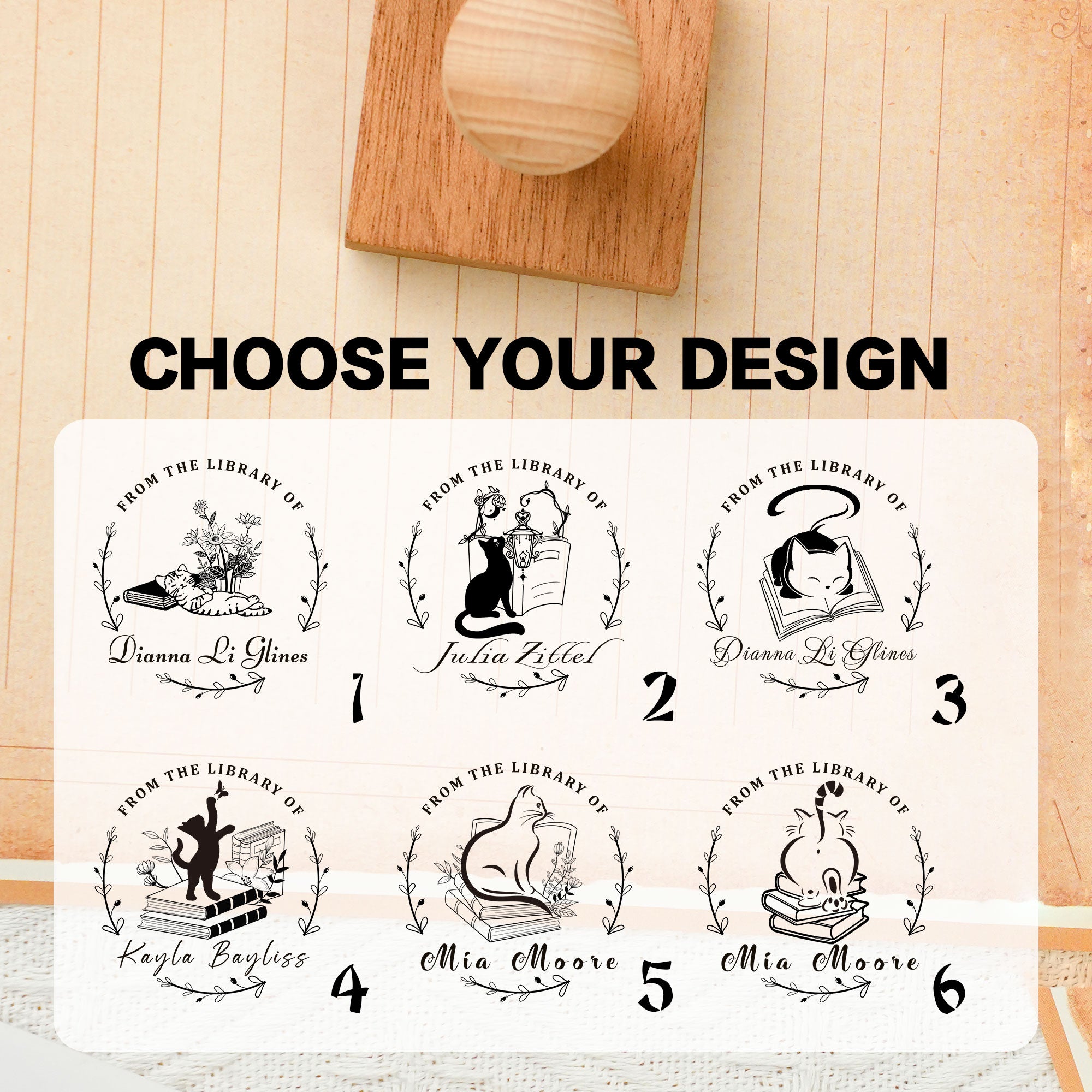 Custom Premium Wood Stamp